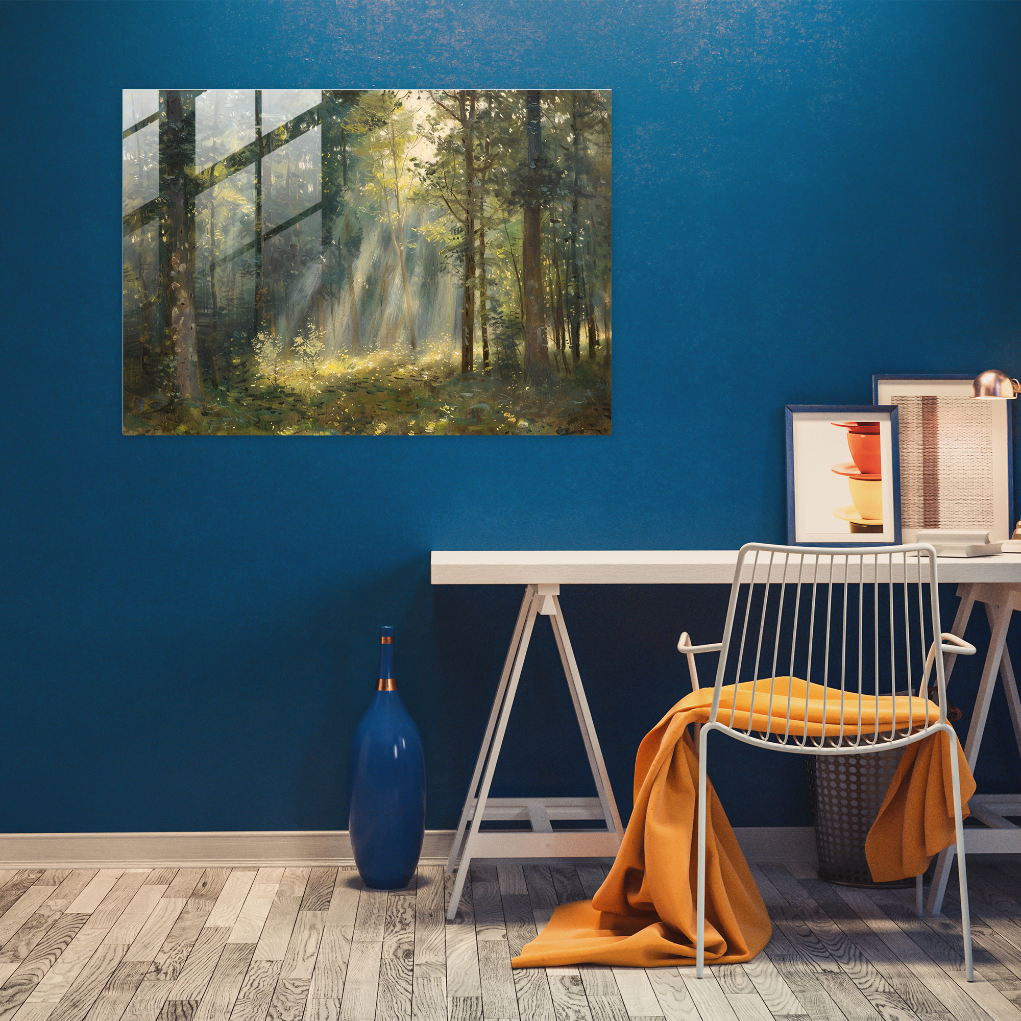 Claude Monet Forest Glass Print - Claude Monet, Wall Decoration, Modern Art, Glass Art