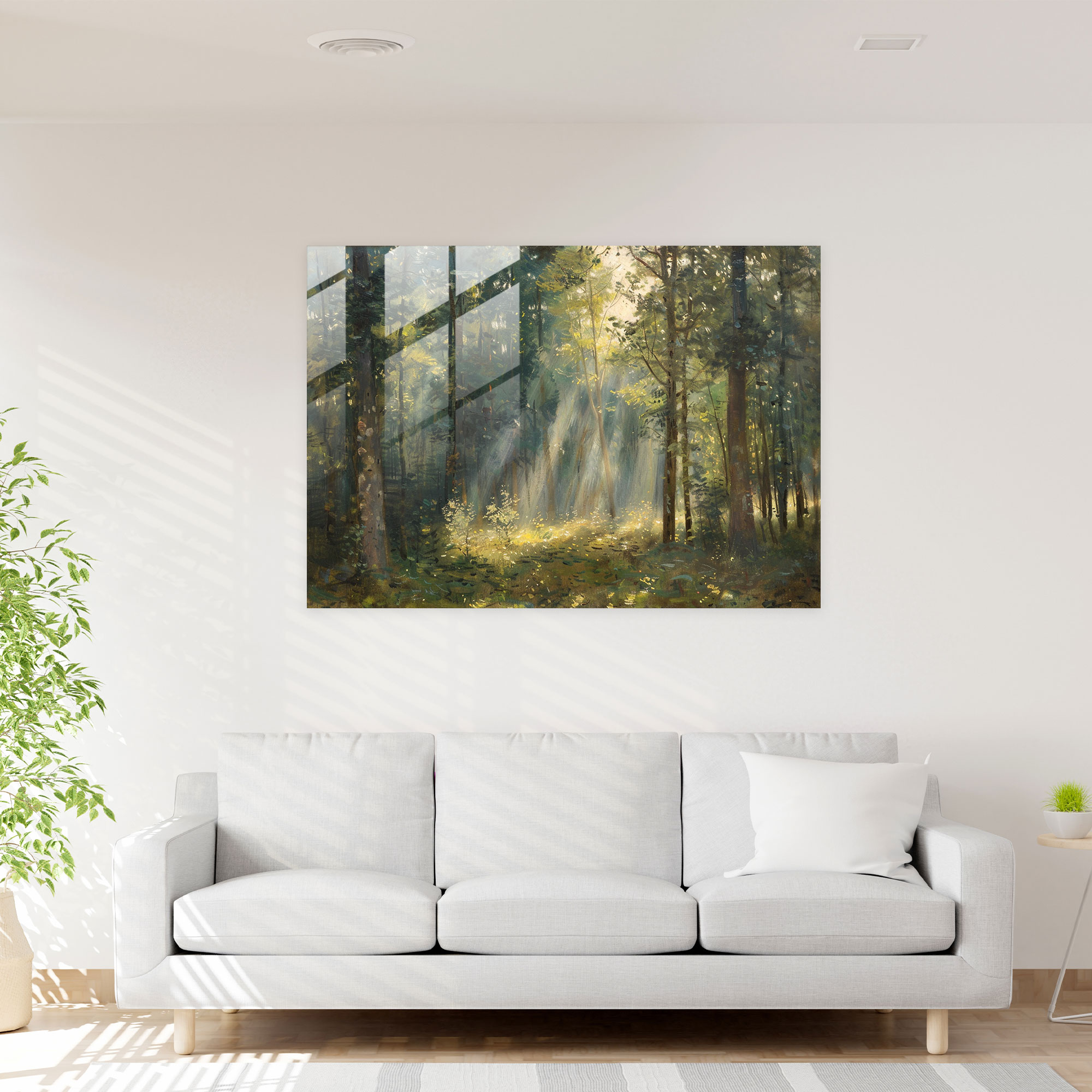 Claude Monet Forest Glass Print - Claude Monet, Wall Decoration, Modern Art, Glass Art