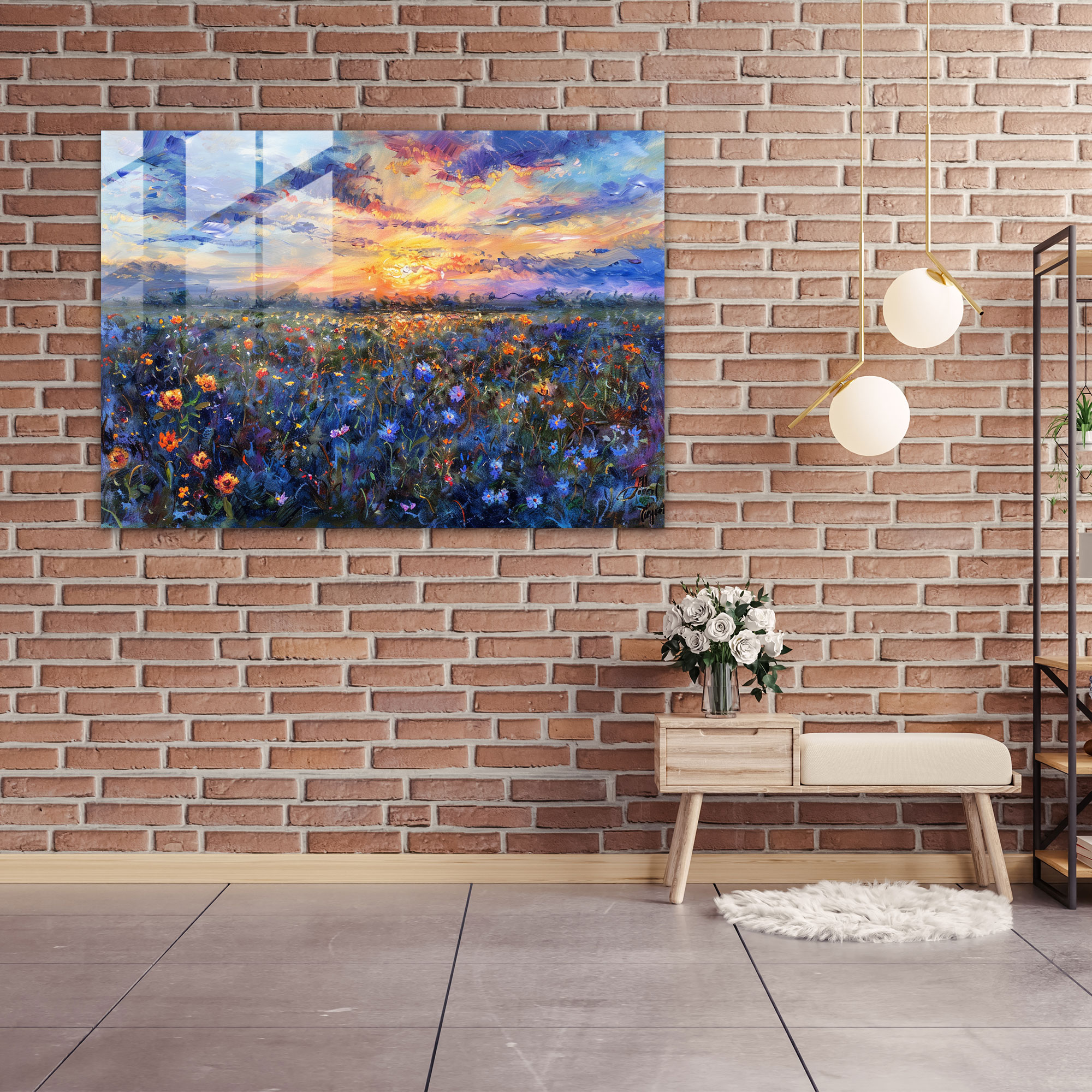 Claude Monet Sunset Glass Print - Claude Monet, Modern Art, Home Decoration, Wall Decoration