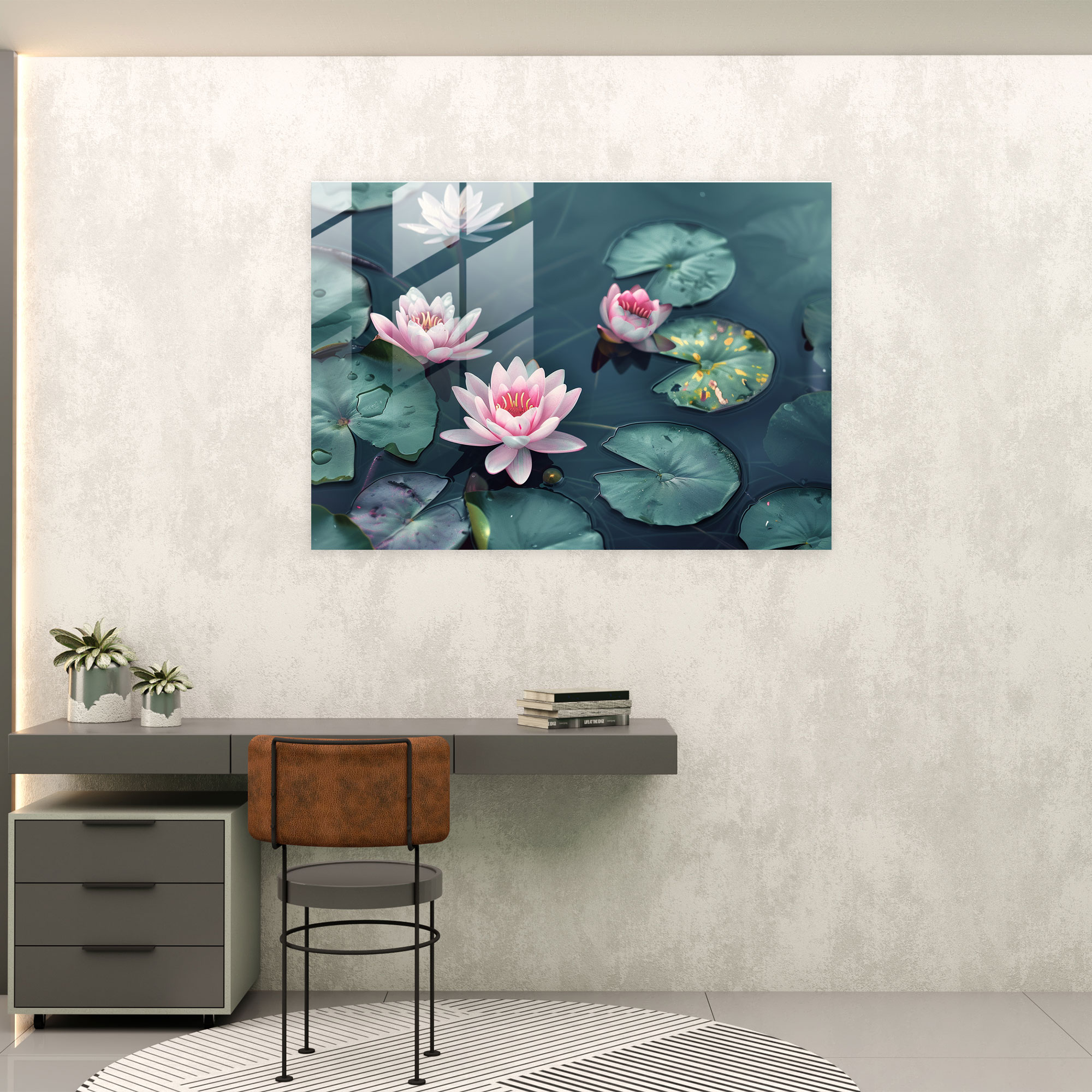 Water Lilies Glass Wall Art - Claude Monet, Glass Print, Peaceful Pond, Glass Art