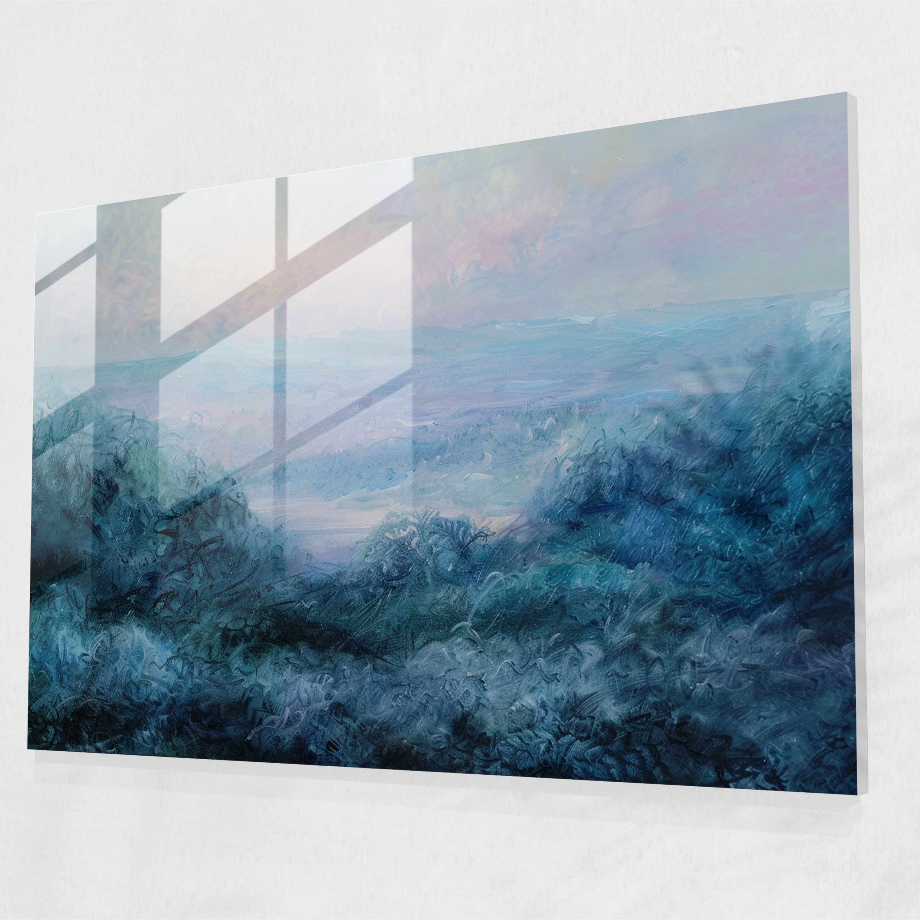 Impressionist Landscape Glass Wall Art - Claude Monet, Home Decoration, Modern Art, Glass Wall Art