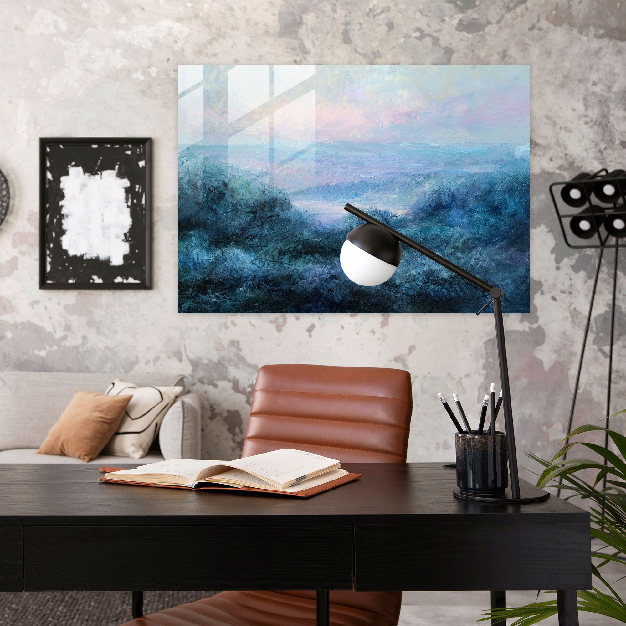 Impressionist Landscape Glass Wall Art - Claude Monet, Home Decoration, Modern Art, Glass Wall Art