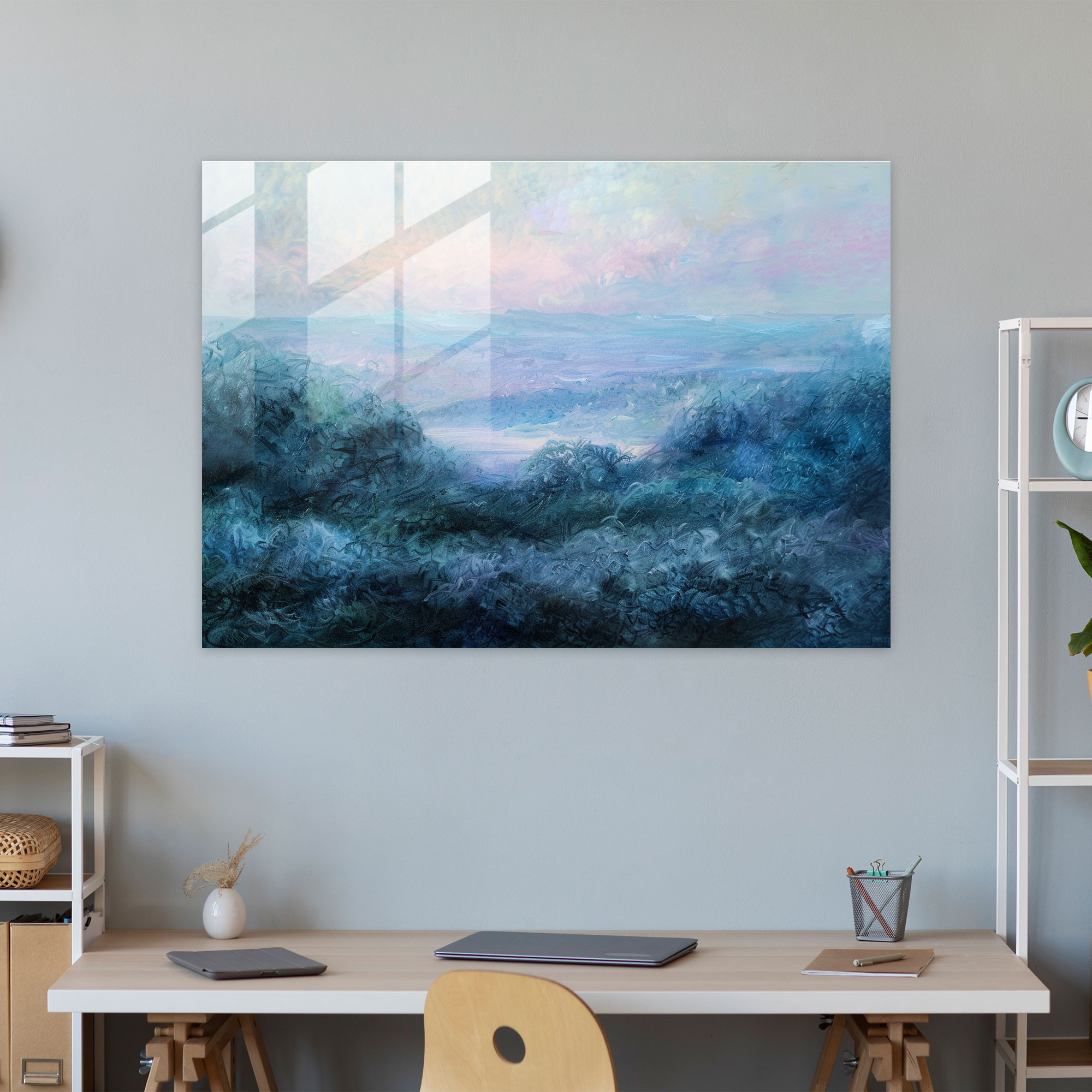 Impressionist Landscape Glass Wall Art - Claude Monet, Home Decoration, Modern Art, Glass Wall Art