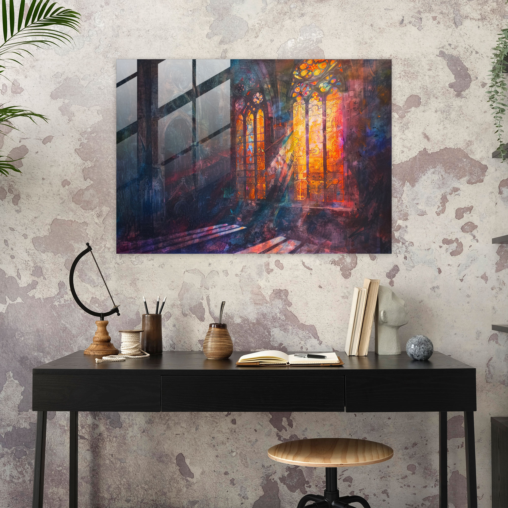 Claude Monet Glass Art - Rouen Cathedral At Sunrise - Claude Monet, Glass Art, Claude Monet, Glass Print