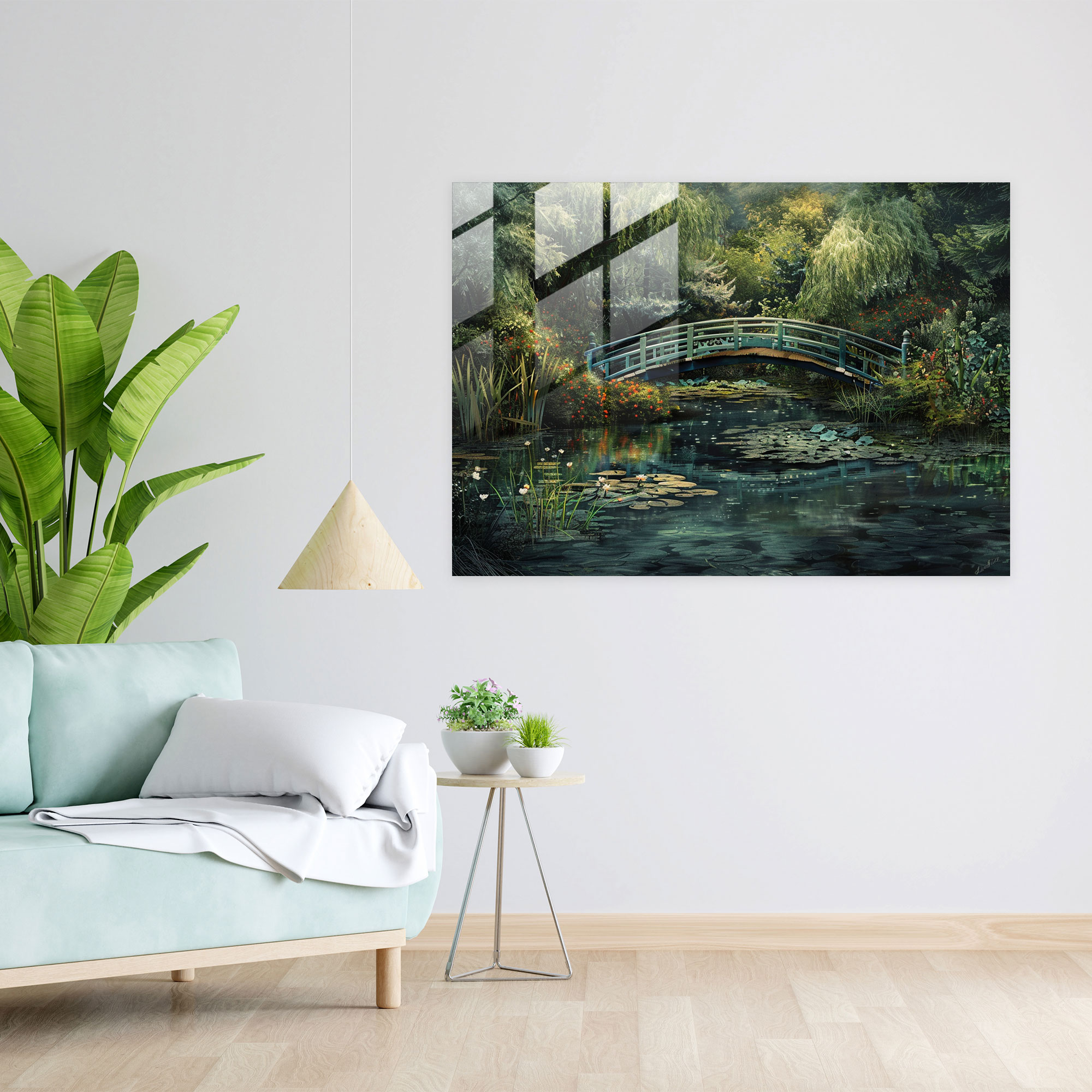 Claude Monet Glass Print Wall Decoration - Claude Monet, Home Decoration, Claude Monet, Glass Wall Art