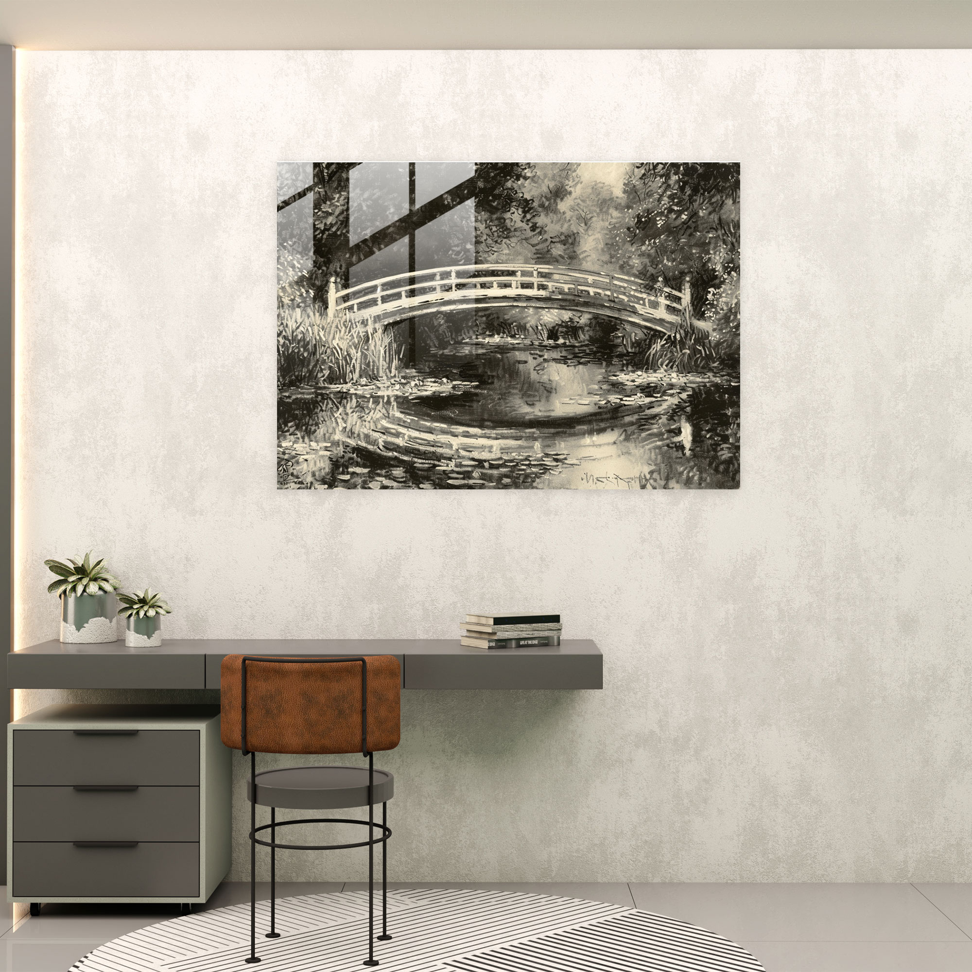 Claude Monet Tranquil Pond Home Decoration - Claude Monet, Claude Monet, Tranquil Pond, Modern Art