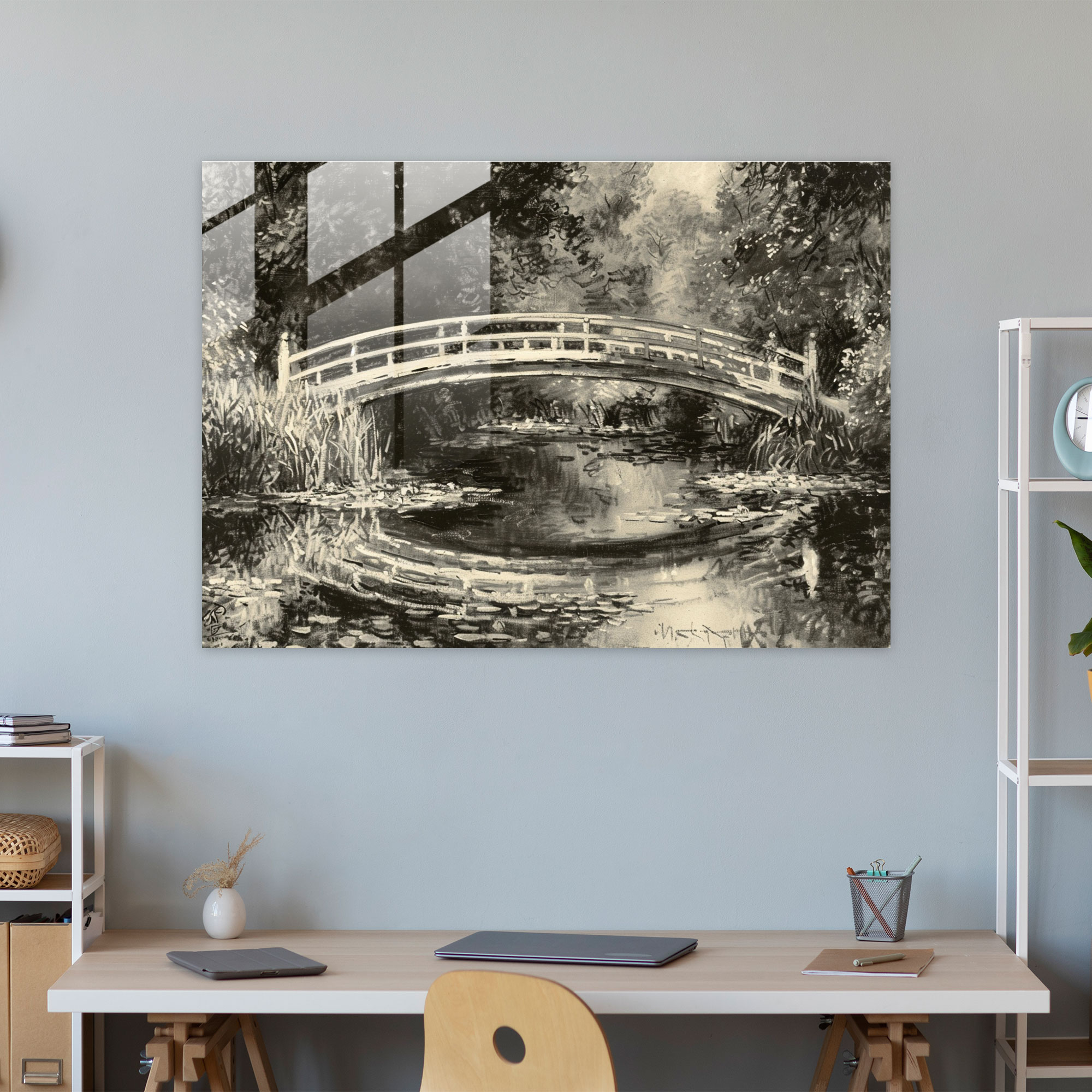 Claude Monet Tranquil Pond Home Decoration - Claude Monet, Claude Monet, Tranquil Pond, Modern Art