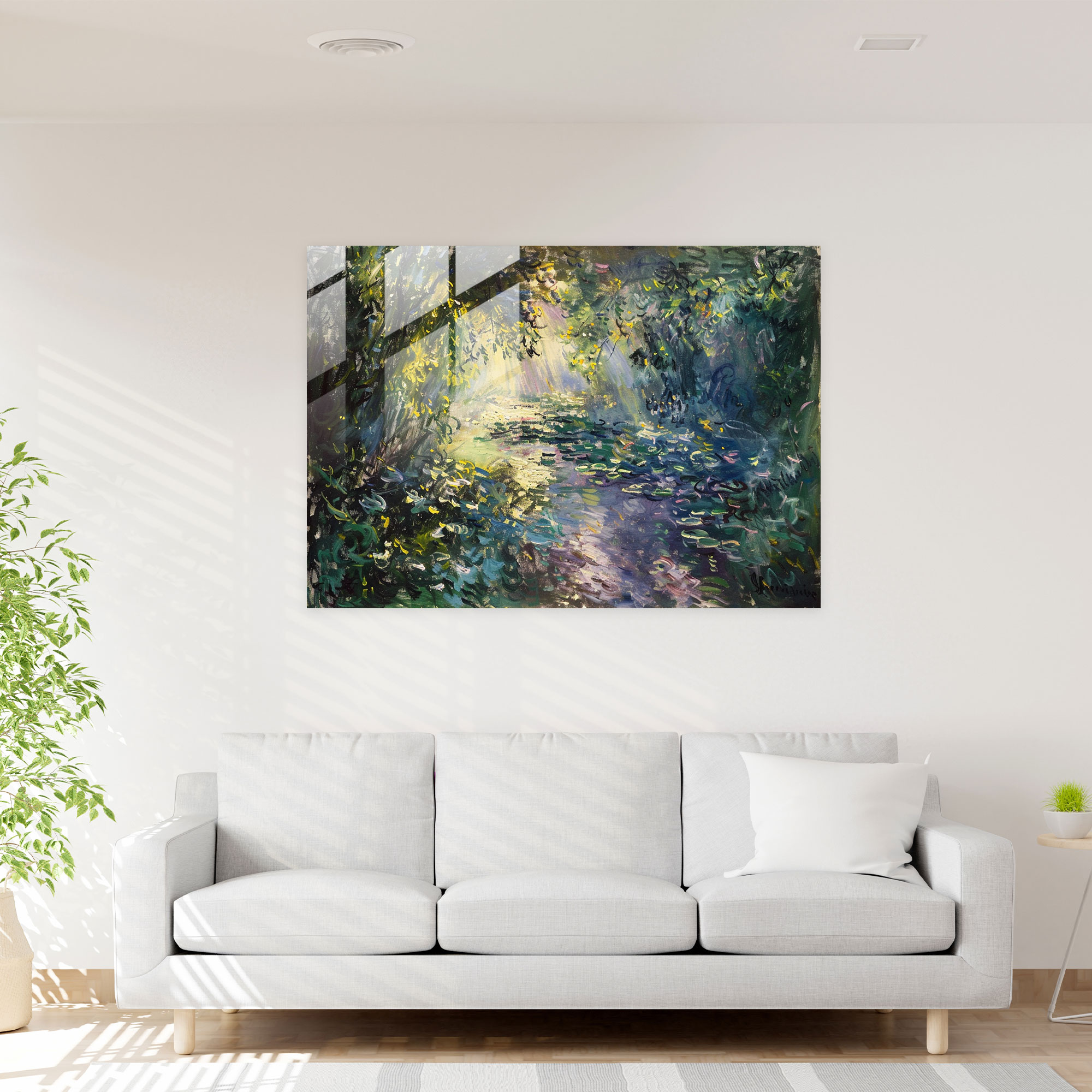 Claude Monet Lush Foliage Modern Art - Claude Monet, Foliage, Modern Art, Claude Monet