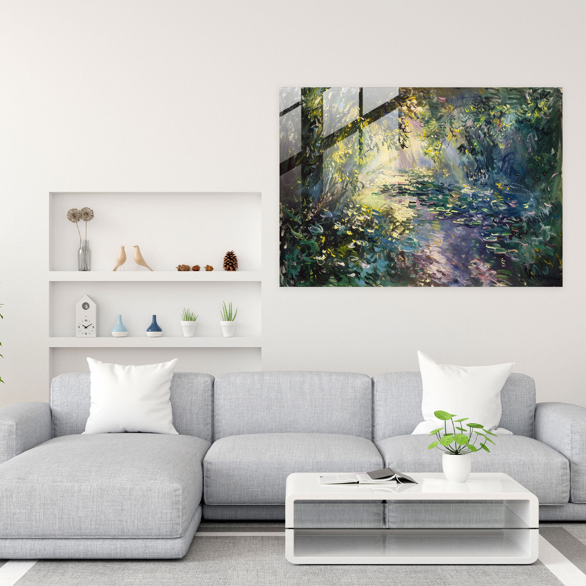 Claude Monet Lush Foliage Modern Art - Claude Monet, Foliage, Modern Art, Claude Monet