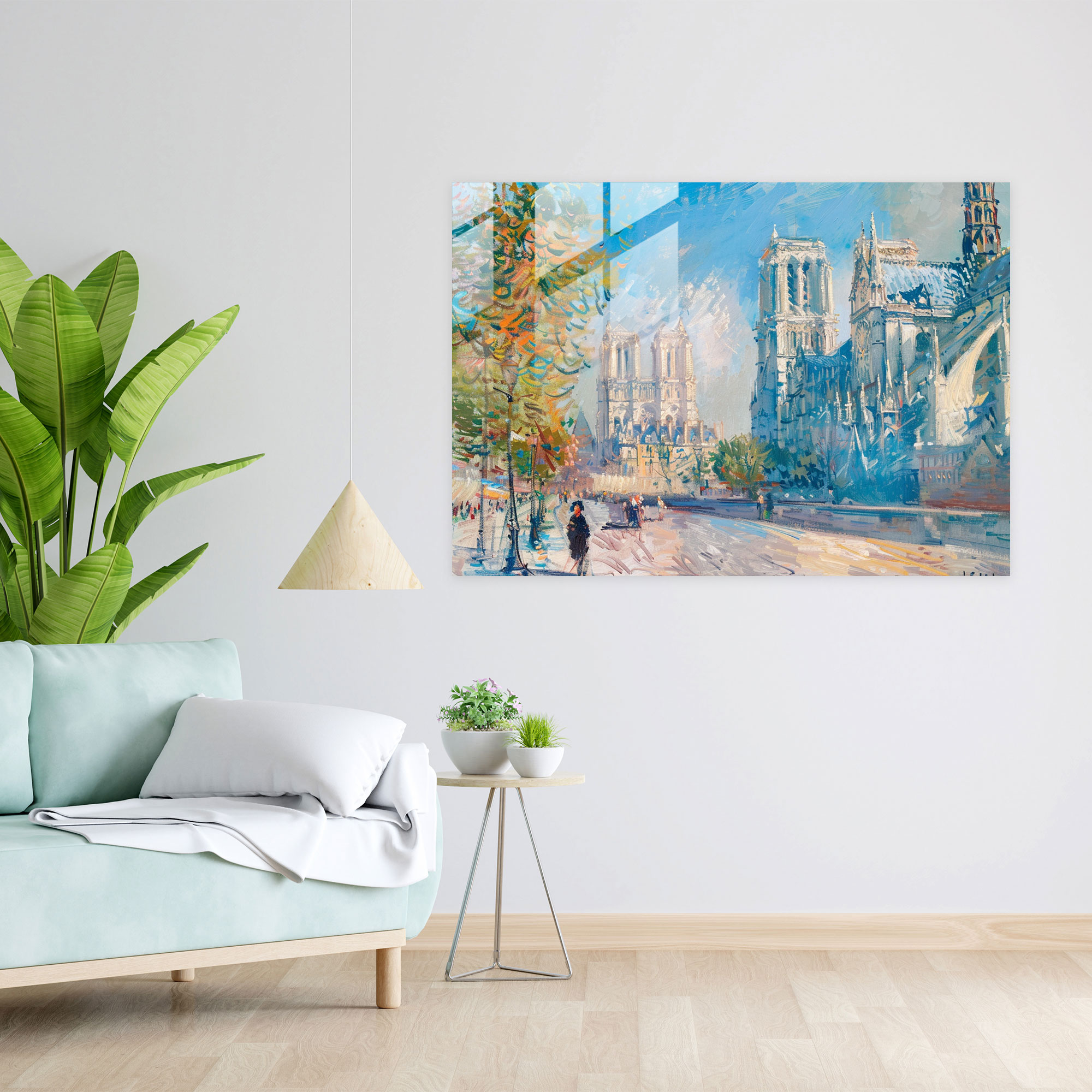 Claude Monet Glass Art - Rouen Cathedral In Sunlight - Claude Monet, Glass Print, Glass Wall Art, Glass Art