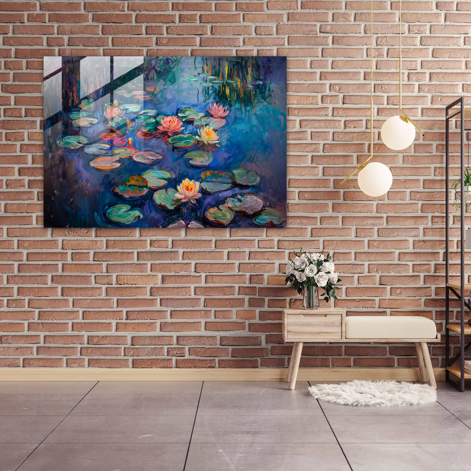 Claude Monet Glass Print - Claude Monet, Home Decoration, Glass Wall Art, Modern Art