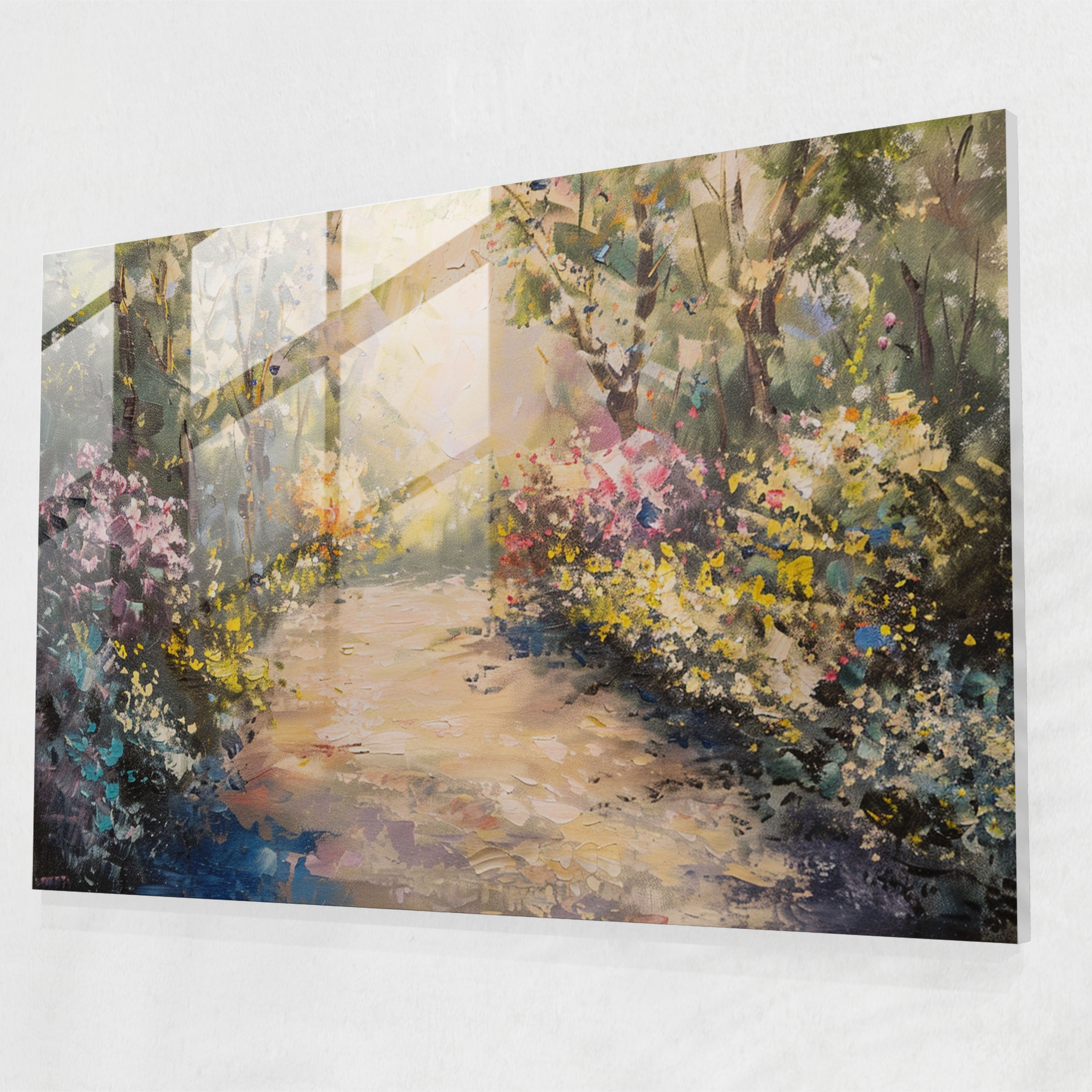 Serene Garden Claude Monet Glass Wall Art - Claude Monet, Modern Art, Home Decoration, Glass Wall Art