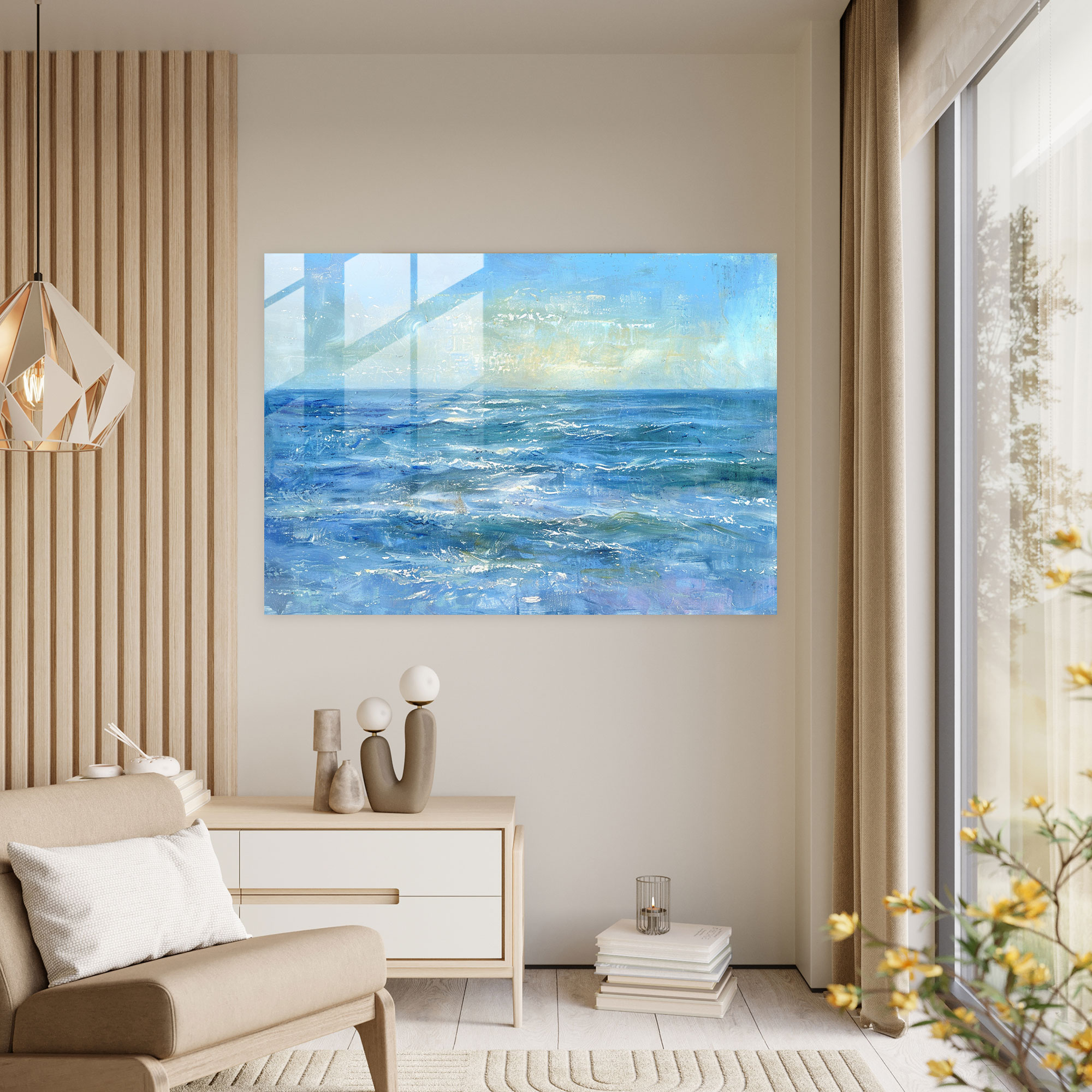 Shimmering Waters Claude Monet Glass Print - Claude Monet, Glass Art, Glass Print, Modern Art