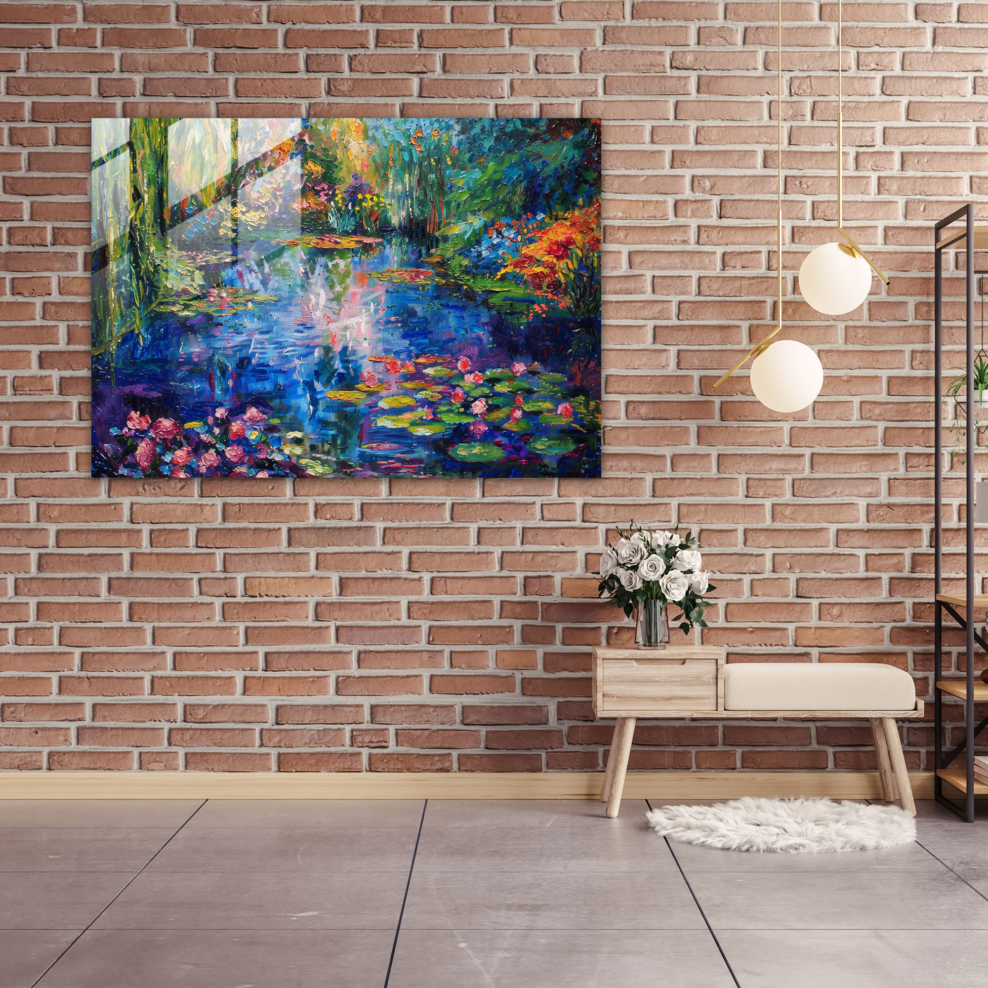 Impressionist Garden Glass Wall Art - Claude Monet, Claude Monet, Home Decoration, Impressionist Art