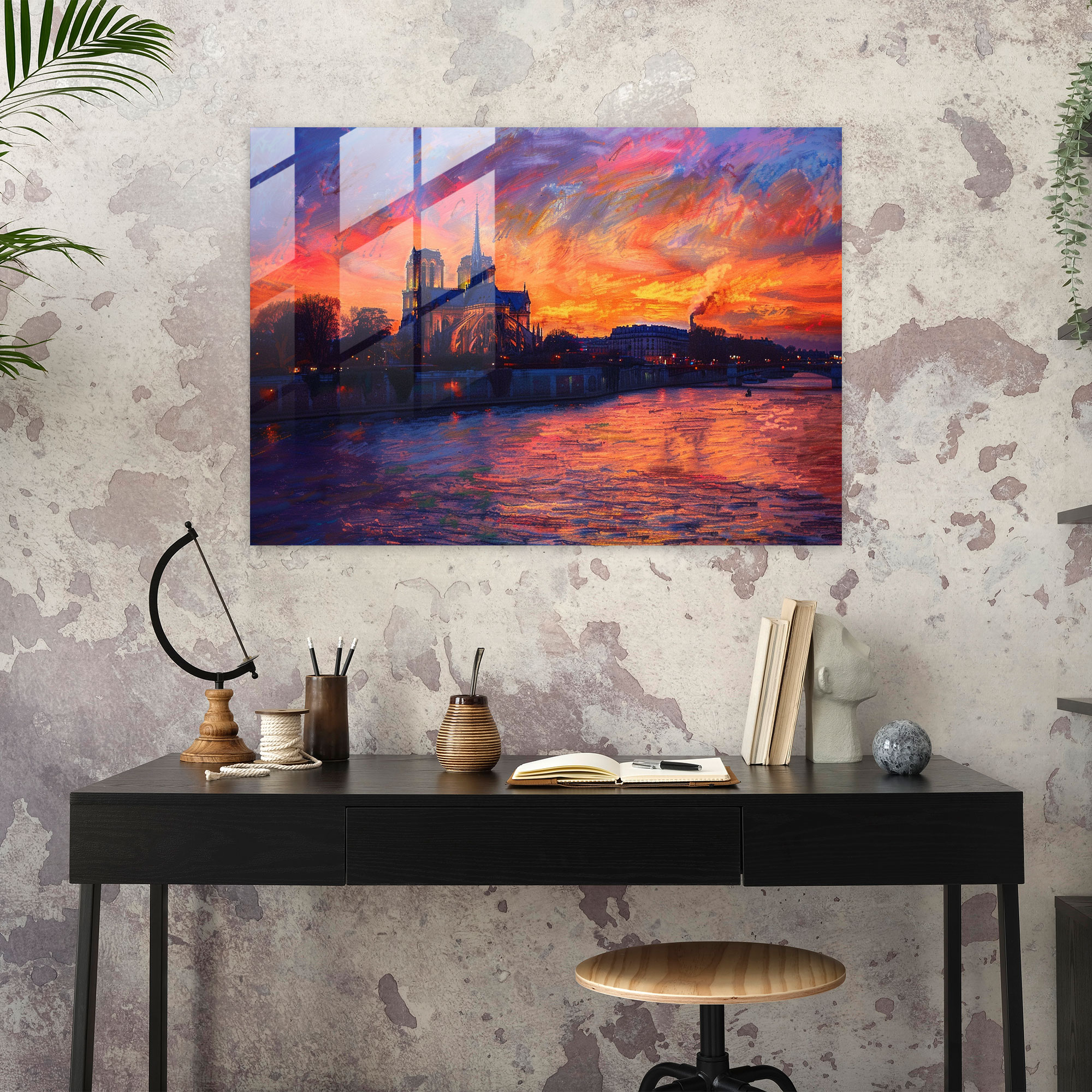 Claude Monet Cathedral Glass Wall Art - Claude Monet, Glass Art, Home Decoration, Glass Print