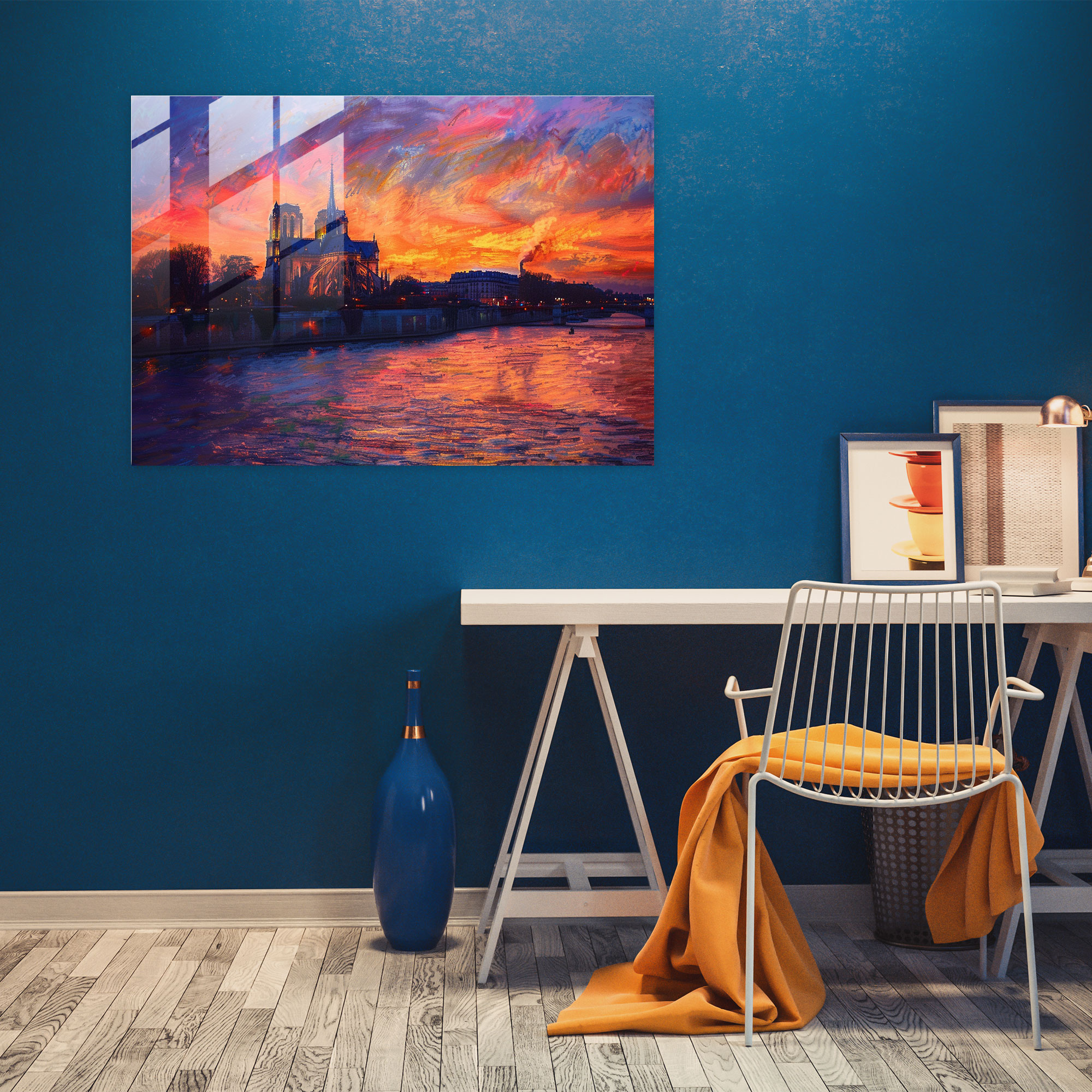 Claude Monet Cathedral Glass Wall Art - Claude Monet, Glass Art, Home Decoration, Glass Print