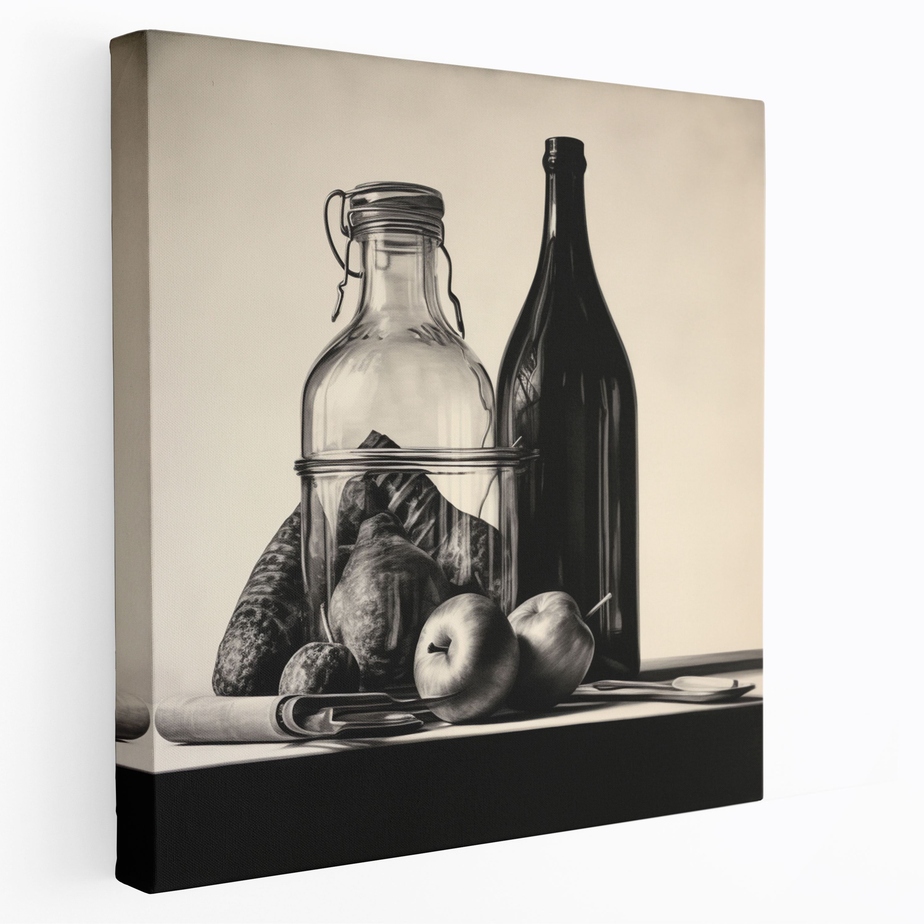Classic Charcoal Drawing Wall Decoration - Classic, Simplicity, Still Life, Wall Decoration