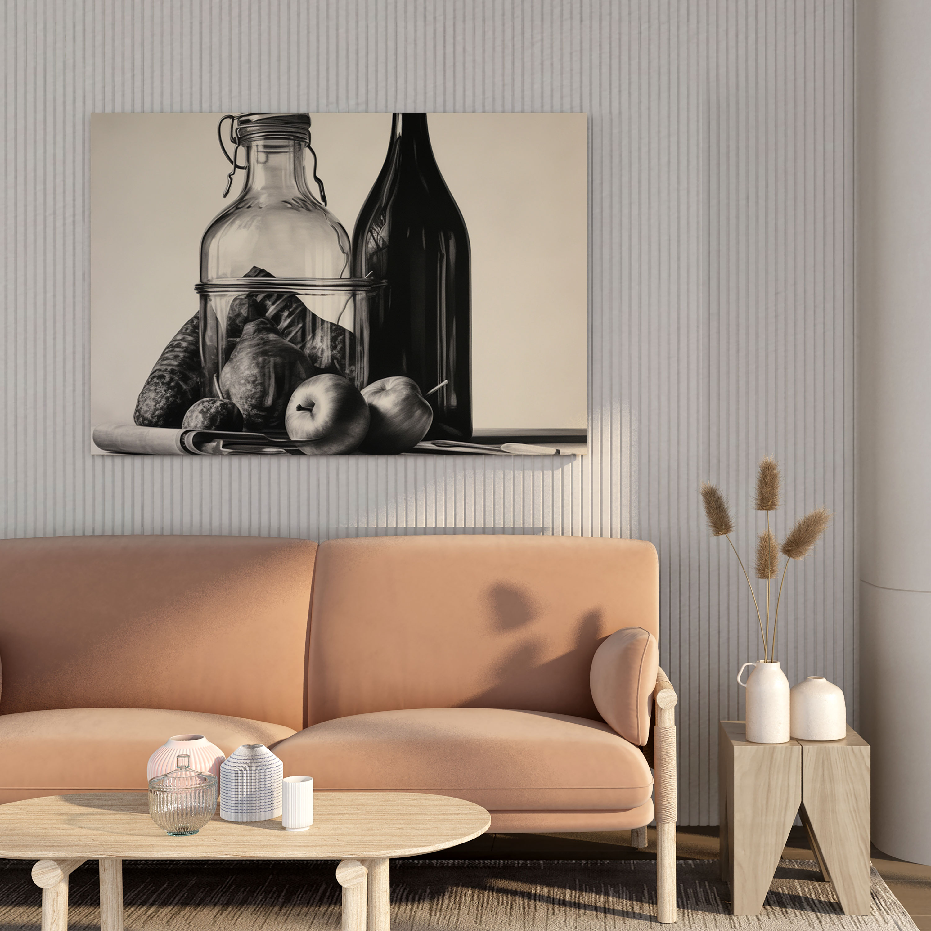 Classic Charcoal Drawing Wall Decoration - Classic, Simplicity, Still Life, Wall Decoration