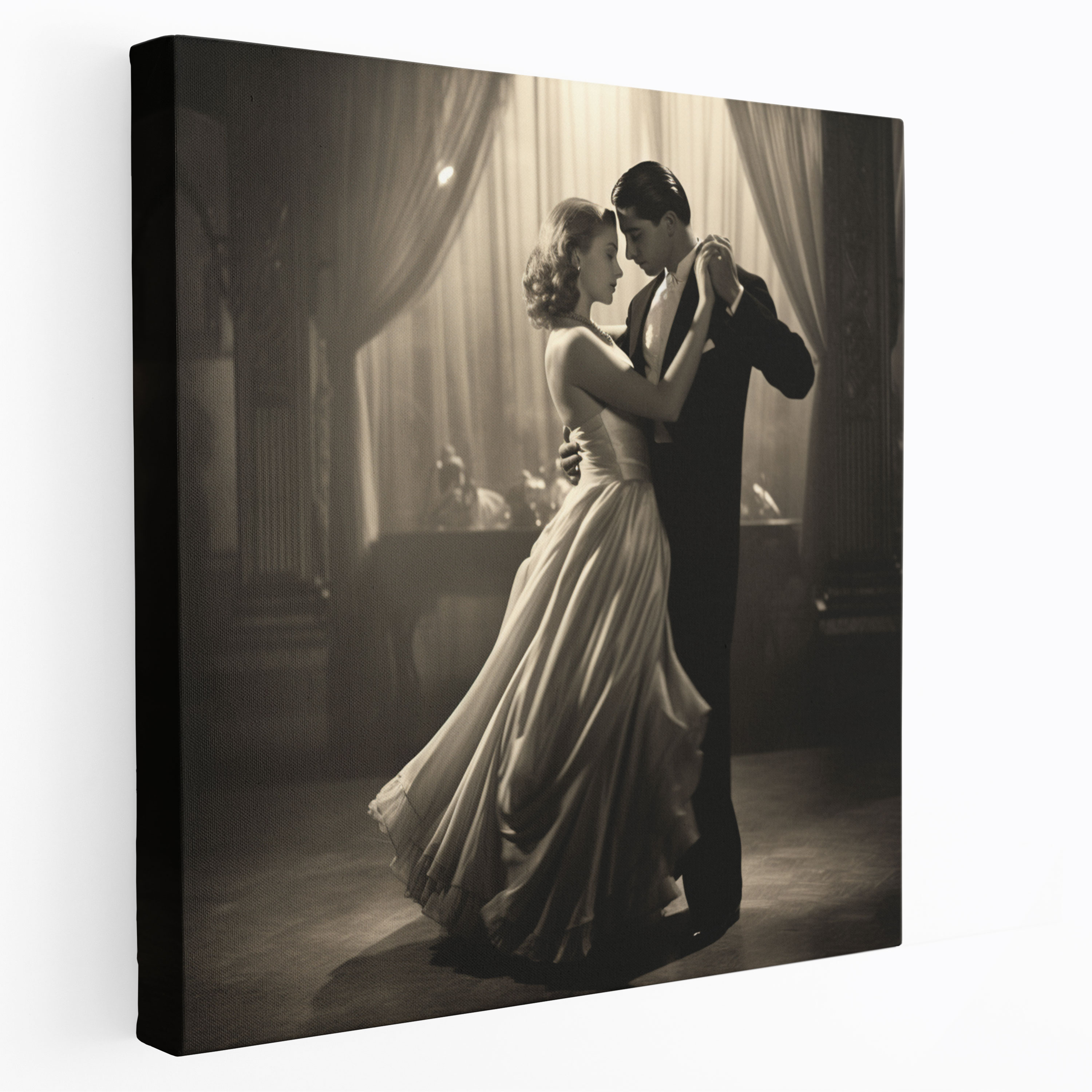 Classic Ballroom Wall Art - Classic, Black And White, Romance, Photograph