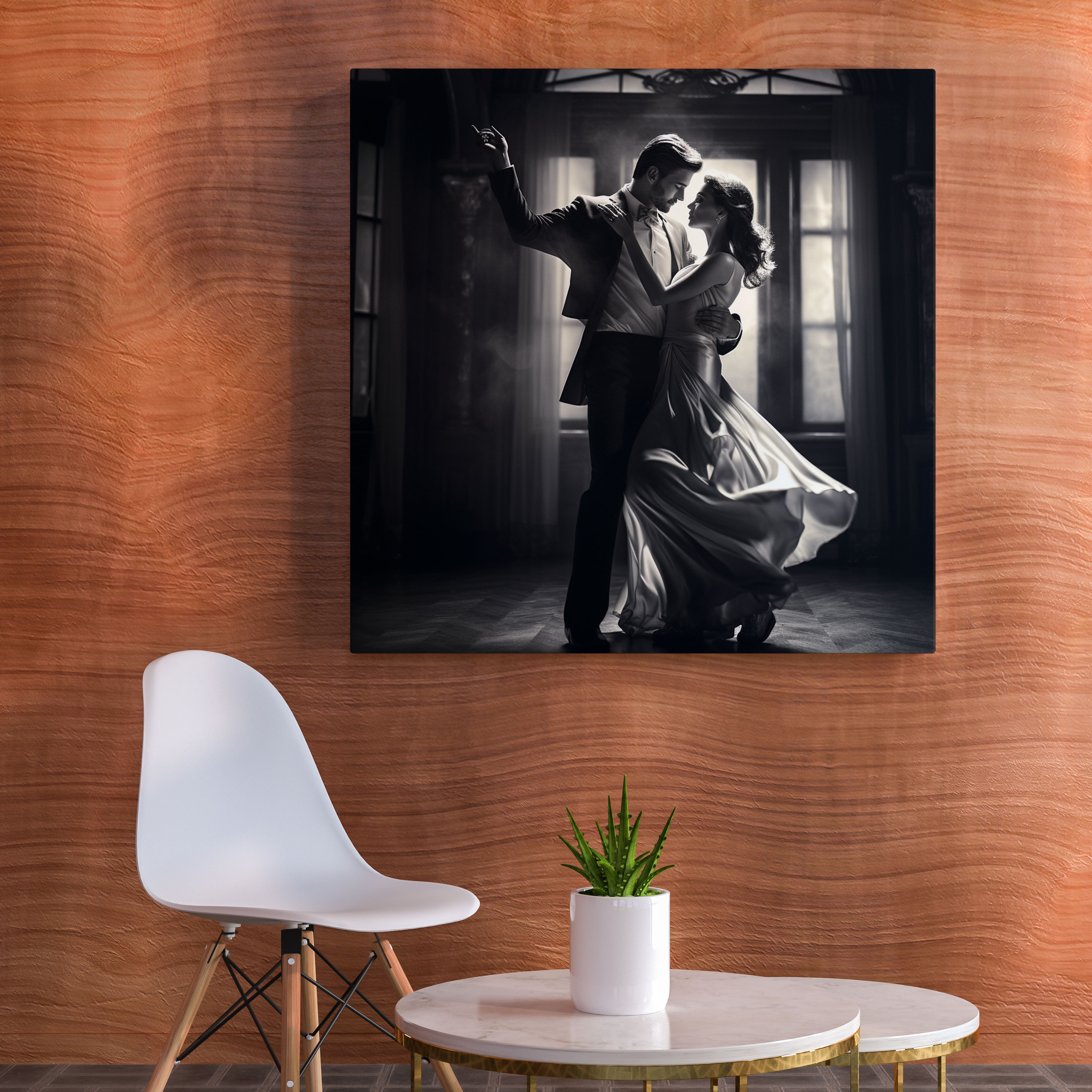Classic Black And White Dance Canvas Print - Classic, Canvas Print, Classic, Elegance