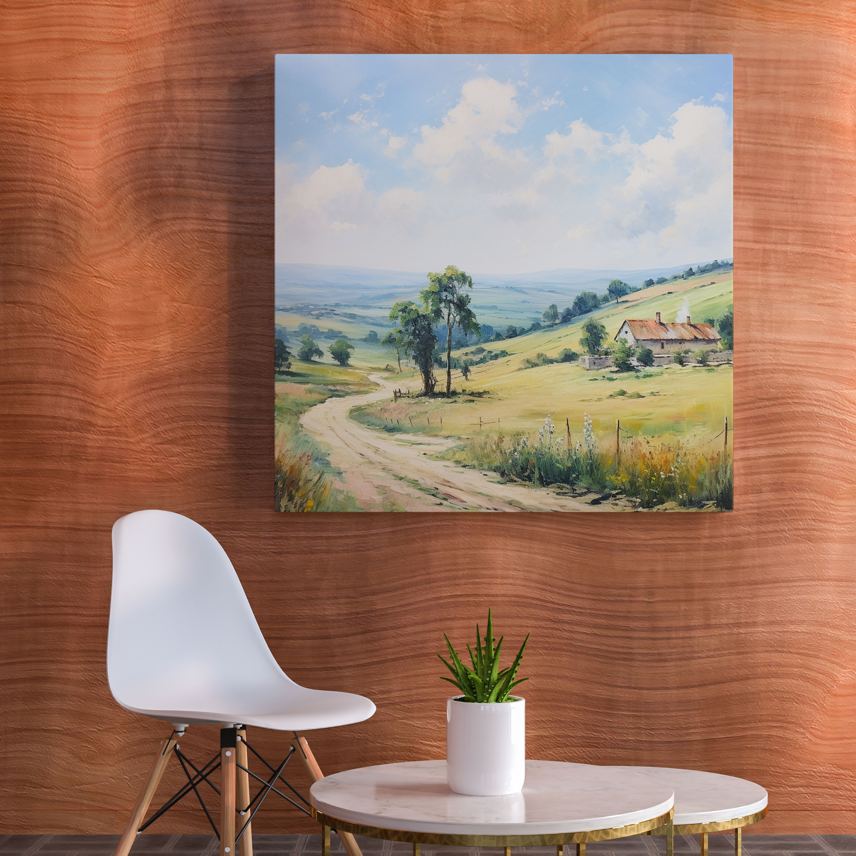 Classic Vintage Landscape Canvas Print - Classic, Canvas, Canvas Wall Art, Vintage