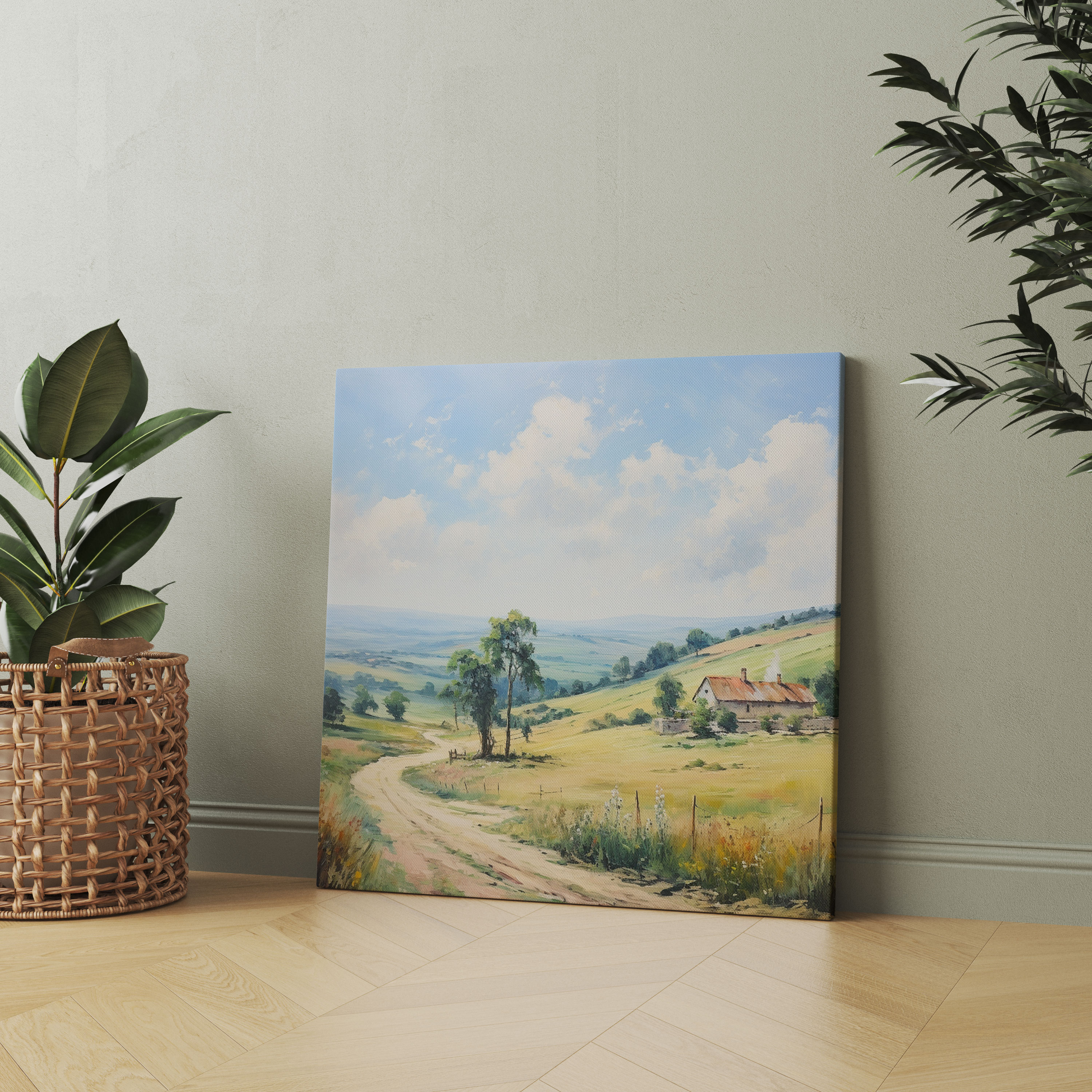 Classic Vintage Landscape Canvas Print - Classic, Canvas, Canvas Wall Art, Vintage