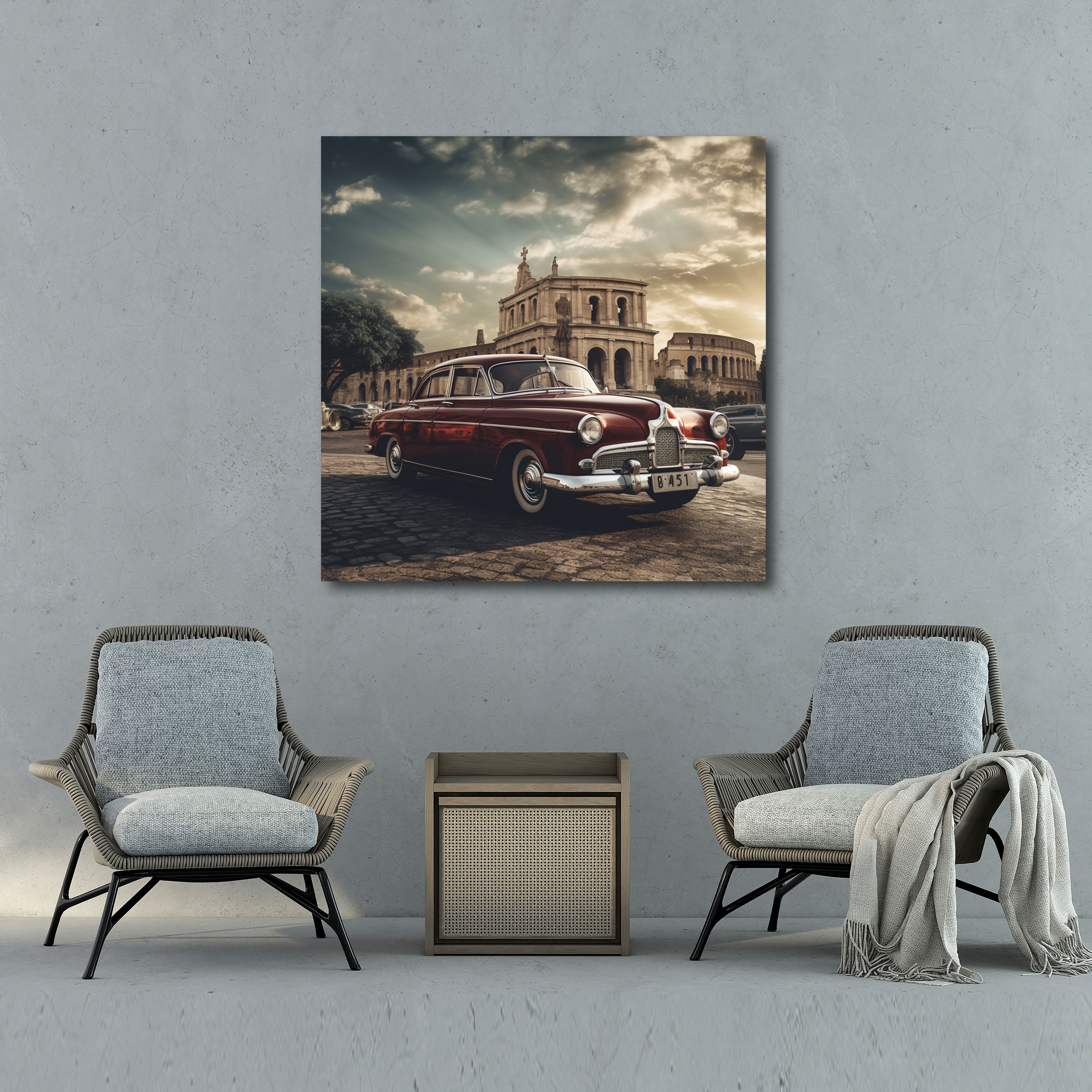 Classic Vintage Car Canvas Print - Classic, Classic, Nostalgia, Canvas Print
