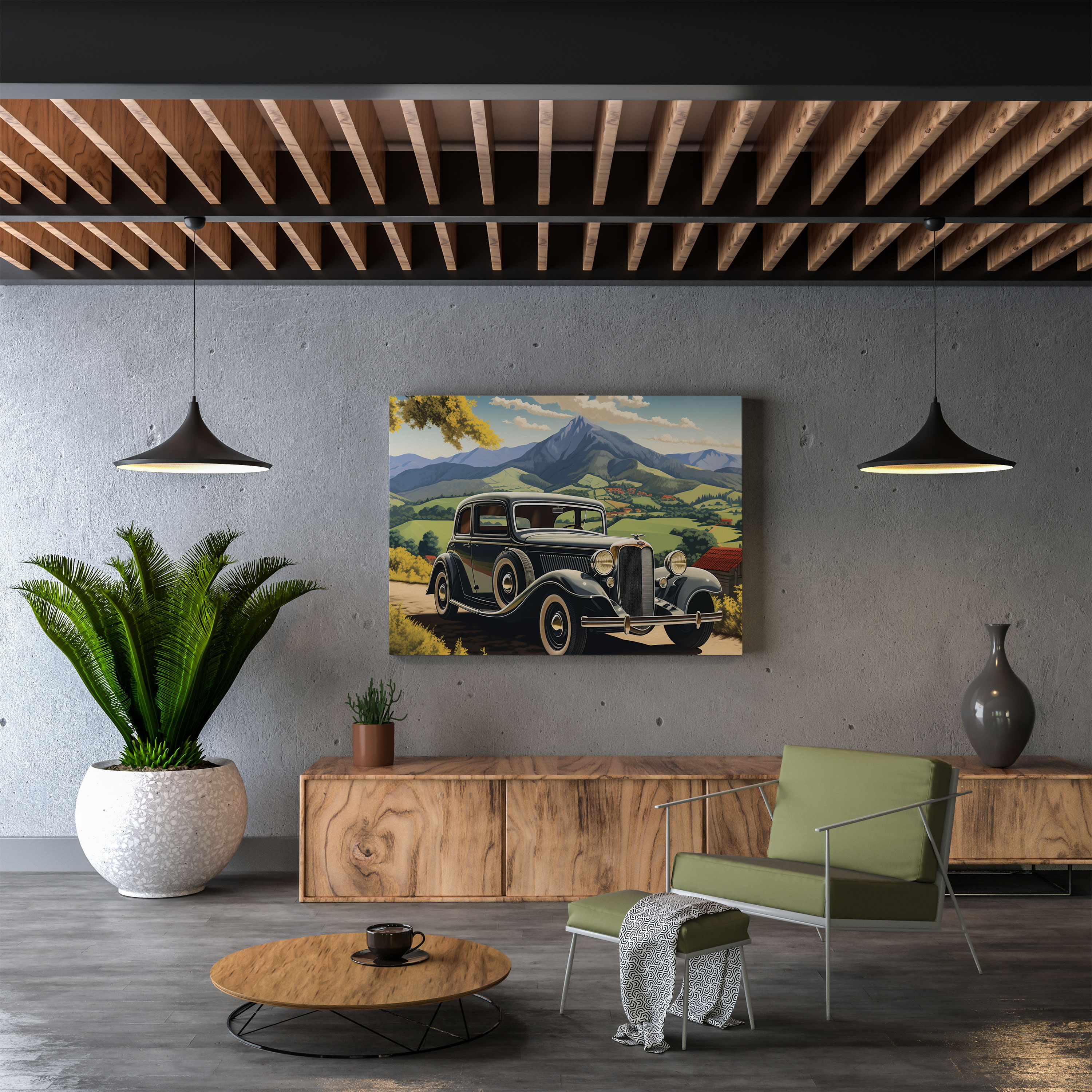 Classic Canvas Print - Vintage Automobile Advertisement - Classic, Wall Art, Canvas, Classic Automobile