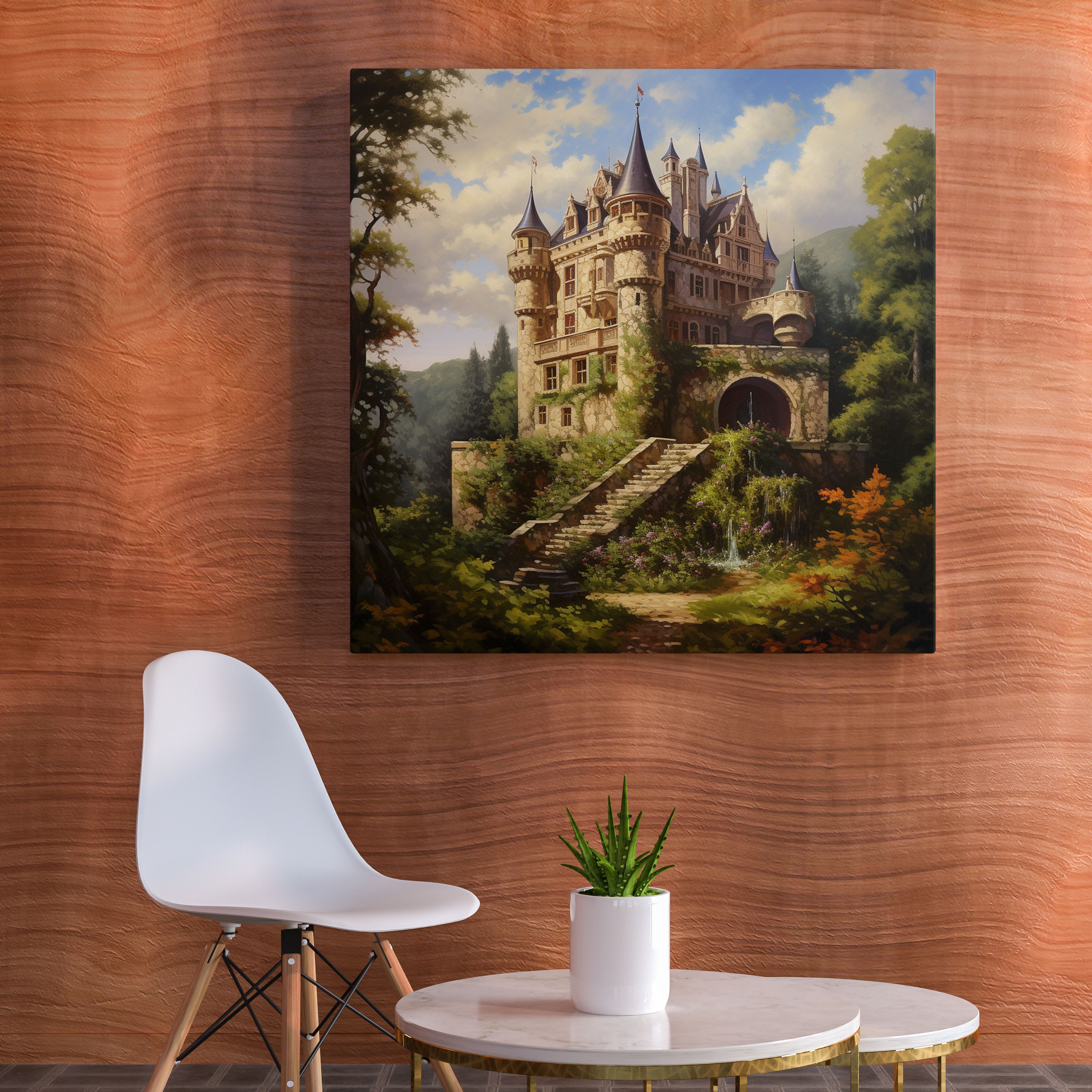 Classic Canvas Print - Majestic Castle - Classic, Elegance, Wall Art, Home Decoration