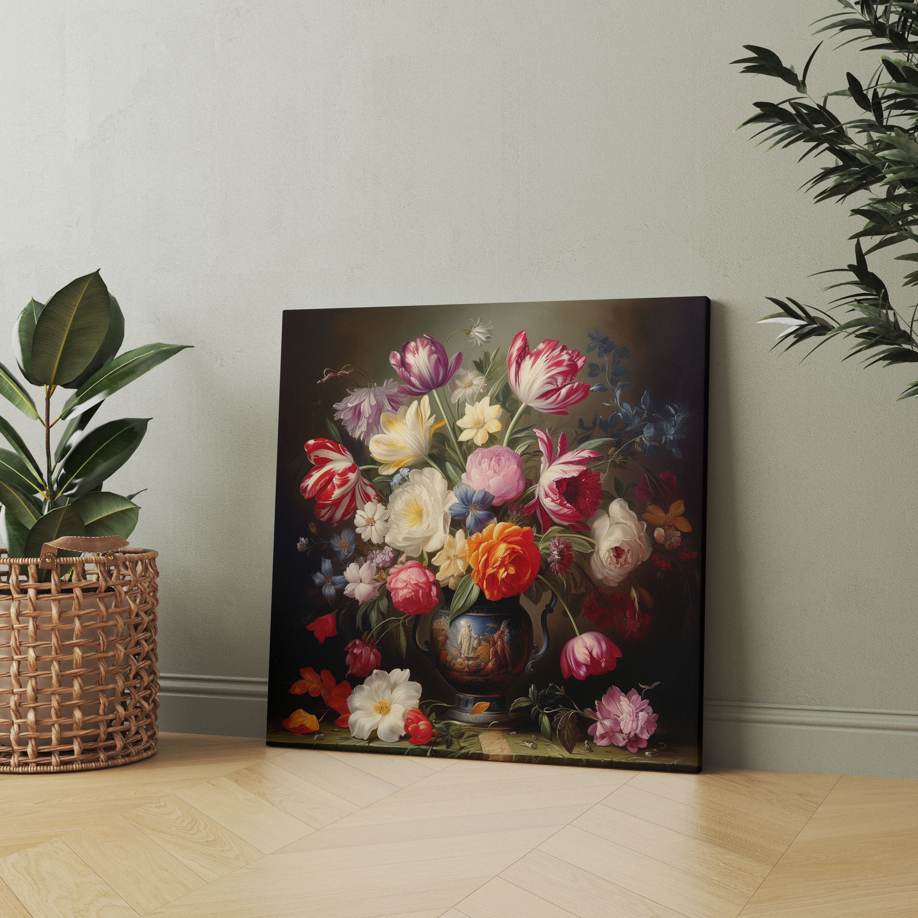 Classic Canvas Print - Exquisite Flowers - Classic, Floral Beauty, Exquisite Flowers, Elegant Vase