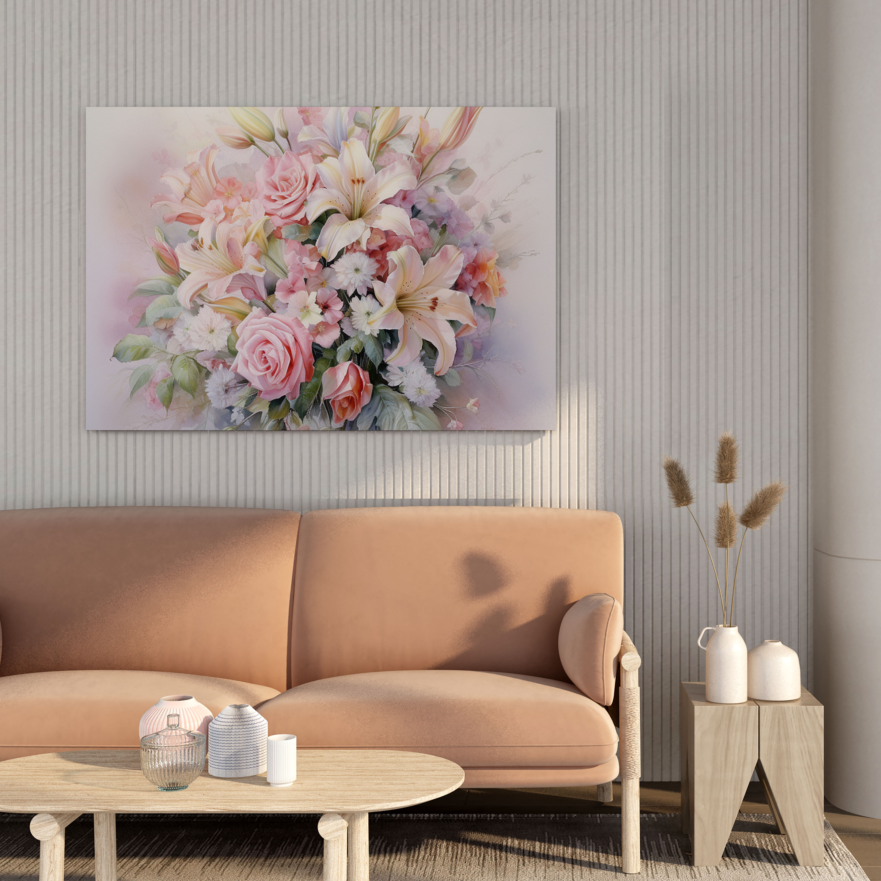 Classic Canvas Print: Delicate Flower Bouquet - Classic, Canvas Print, Wall Decoration, Canvas