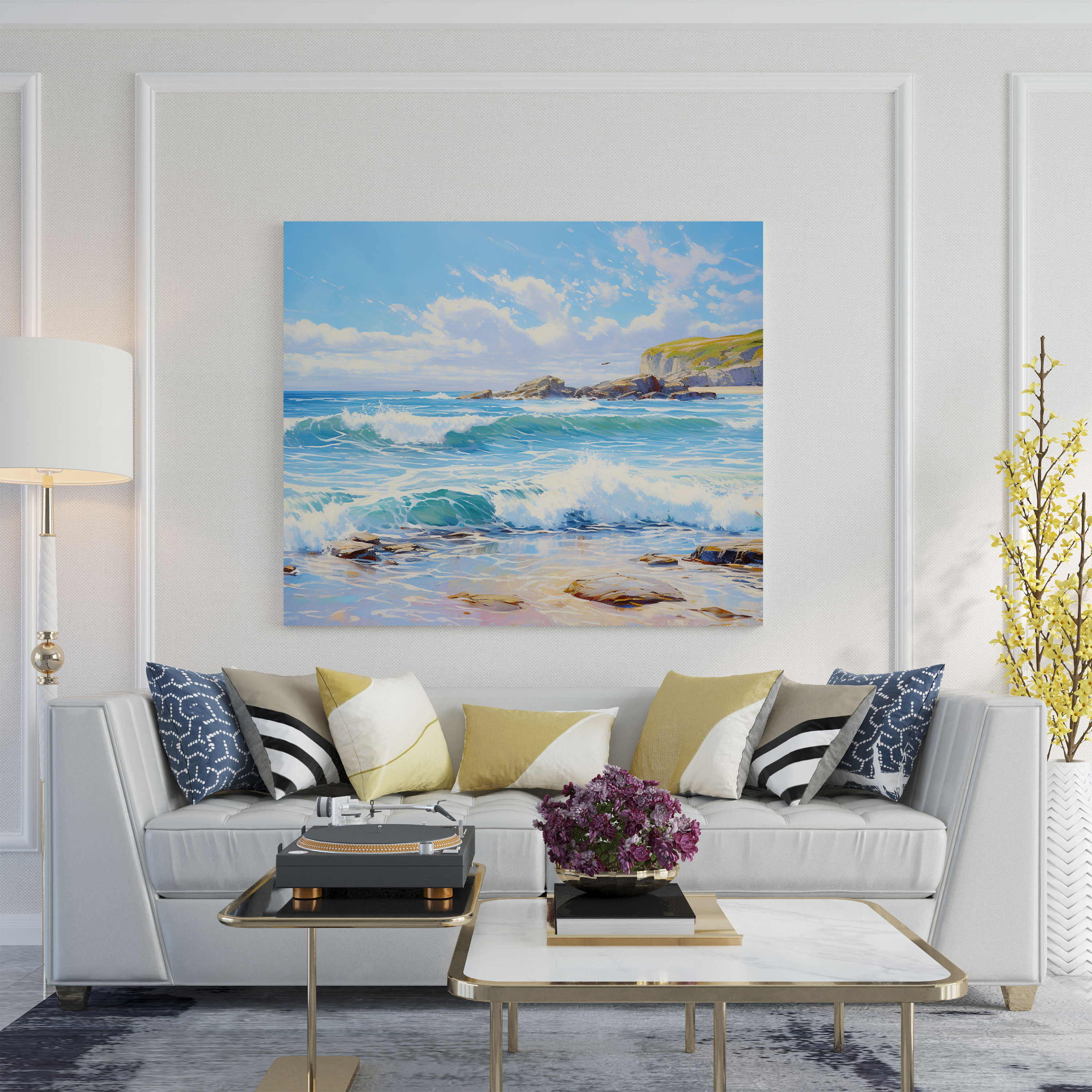 Classic Canvas Print: Serene Seascape - Classic, Tranquility, Canvas Wall Art, Canvas