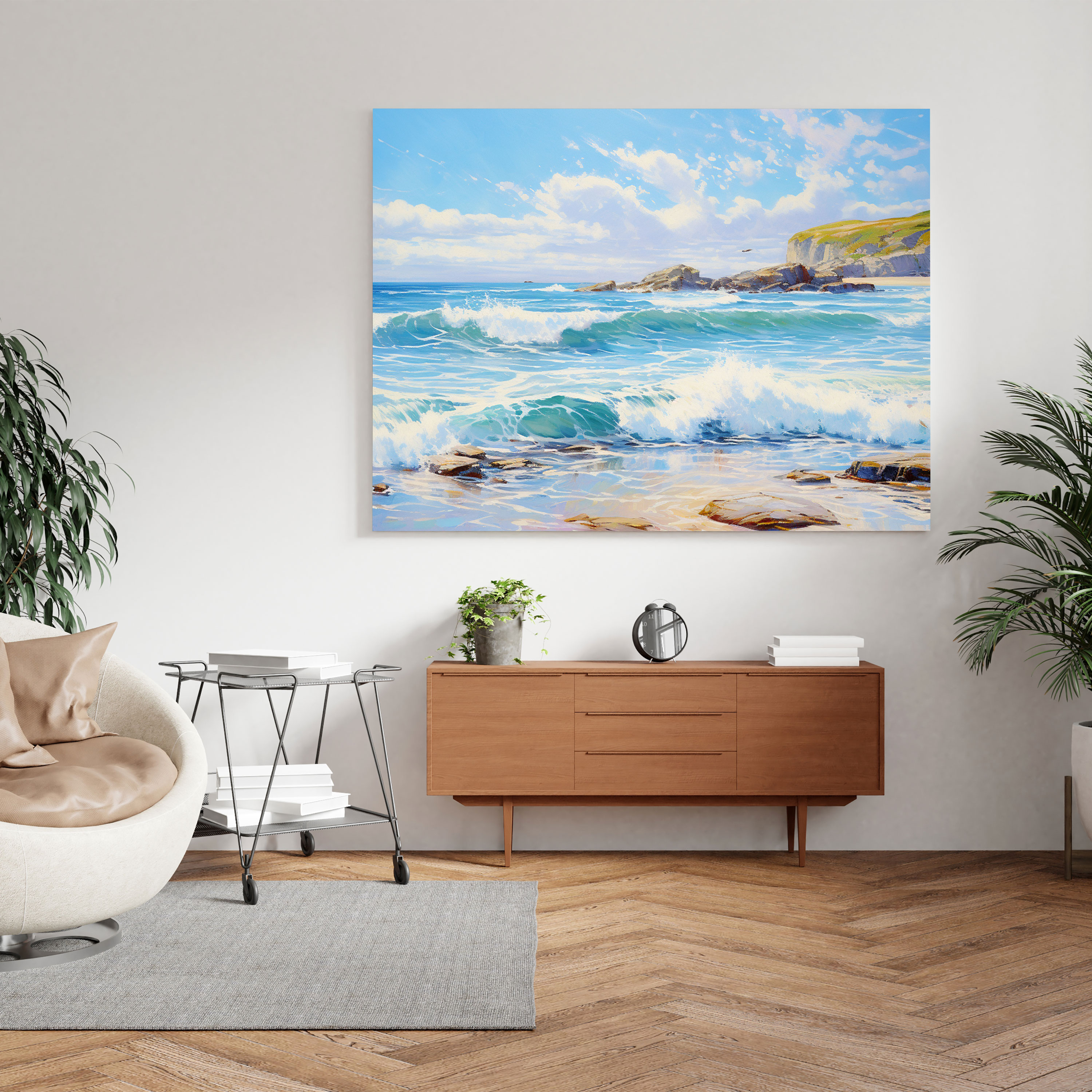 Classic Canvas Print: Serene Seascape - Classic, Tranquility, Canvas Wall Art, Canvas
