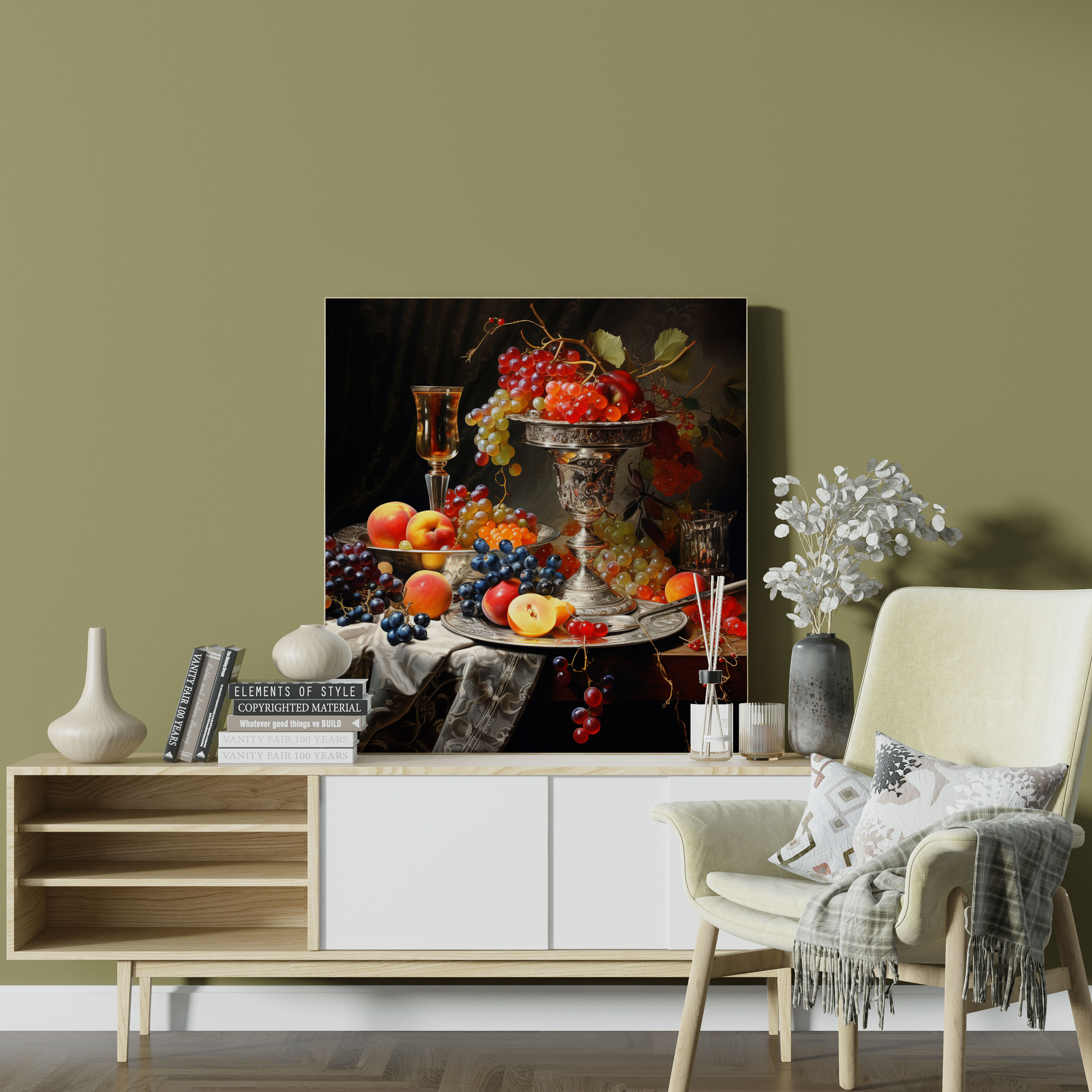 Classic Canvas Print: Luscious Still Life - Classic, Wall Decoration, Prosperity, Canvas Wall Art