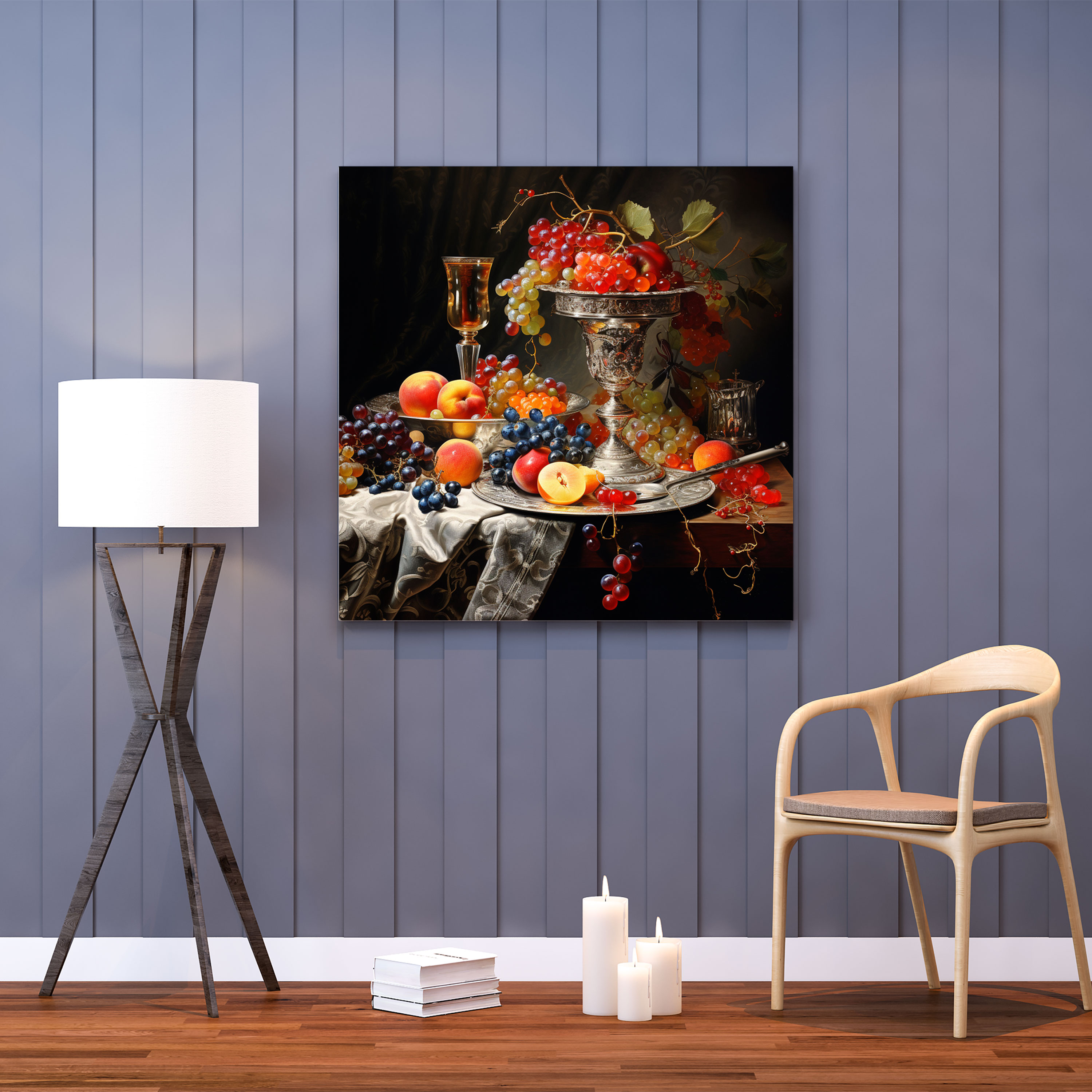 Classic Canvas Print: Luscious Still Life - Classic, Wall Decoration, Prosperity, Canvas Wall Art
