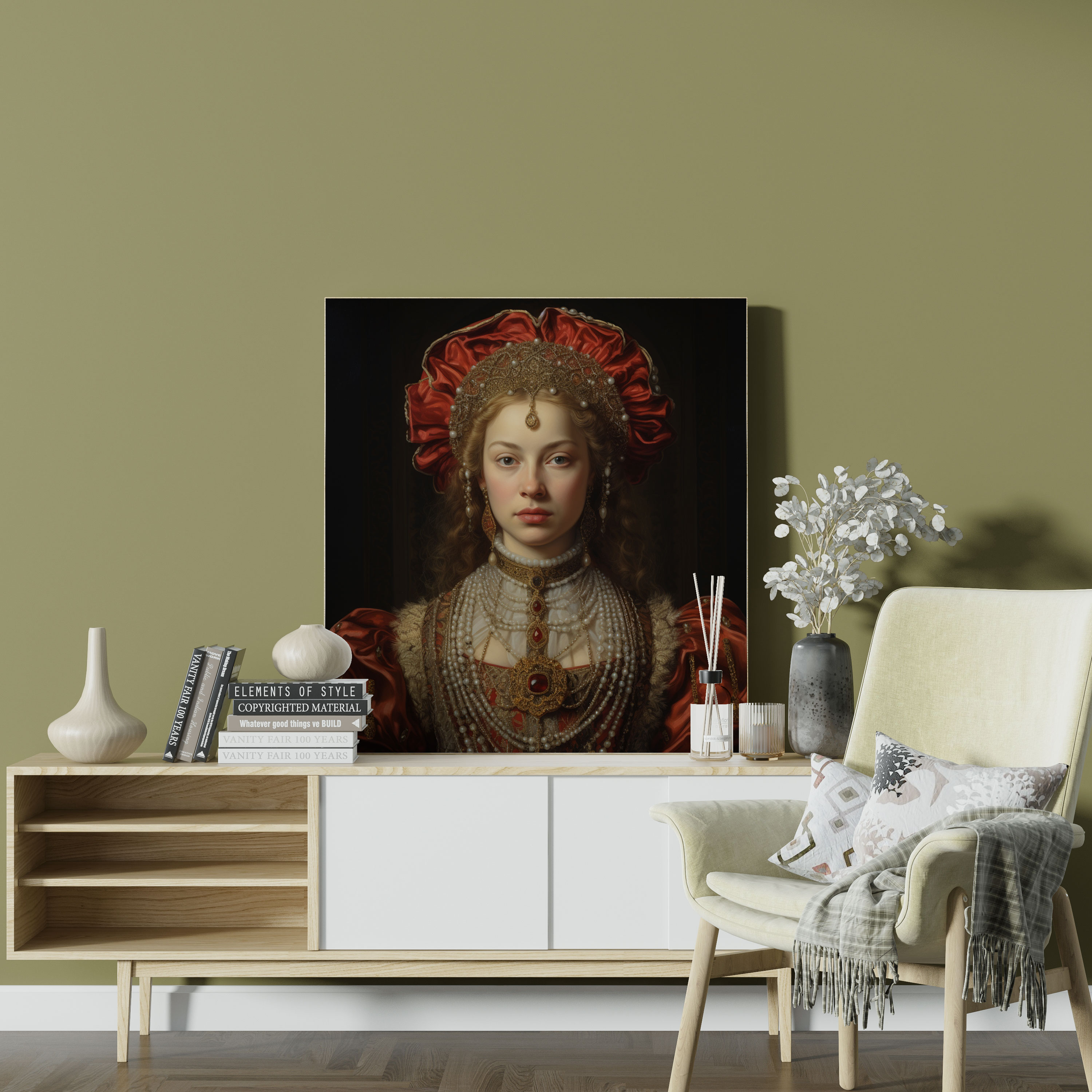 Classic Renaissance Canvas Print - Noblewoman Portrait - Classic, Canvas Wall Art, Home Decoration, Canvas Print