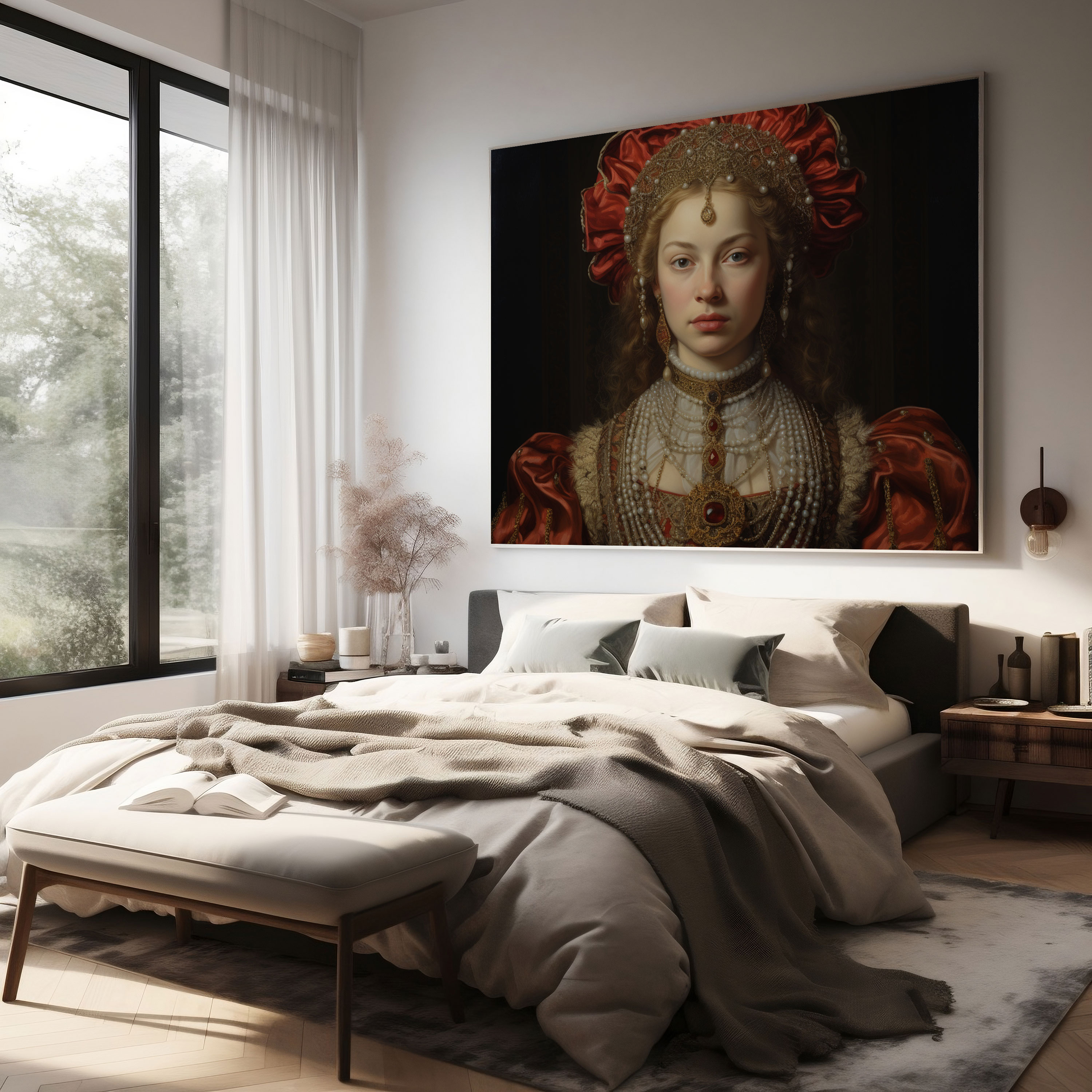 Classic Renaissance Canvas Print - Noblewoman Portrait - Classic, Canvas Wall Art, Home Decoration, Canvas Print