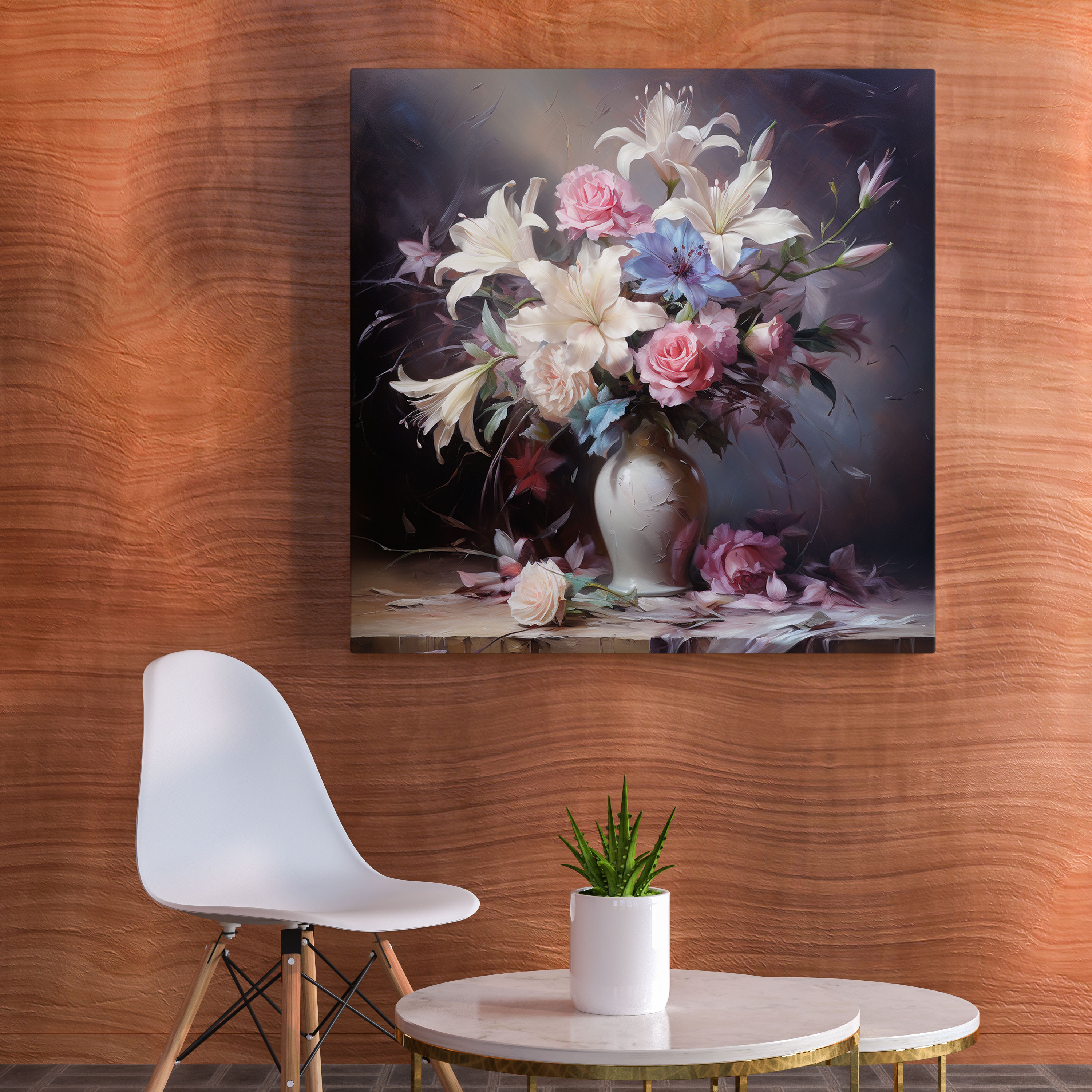 Classic Still Life Wall Art - Delicate Bouquet Of Flowers - Classic, Wall Art, Still Life, Tranquil