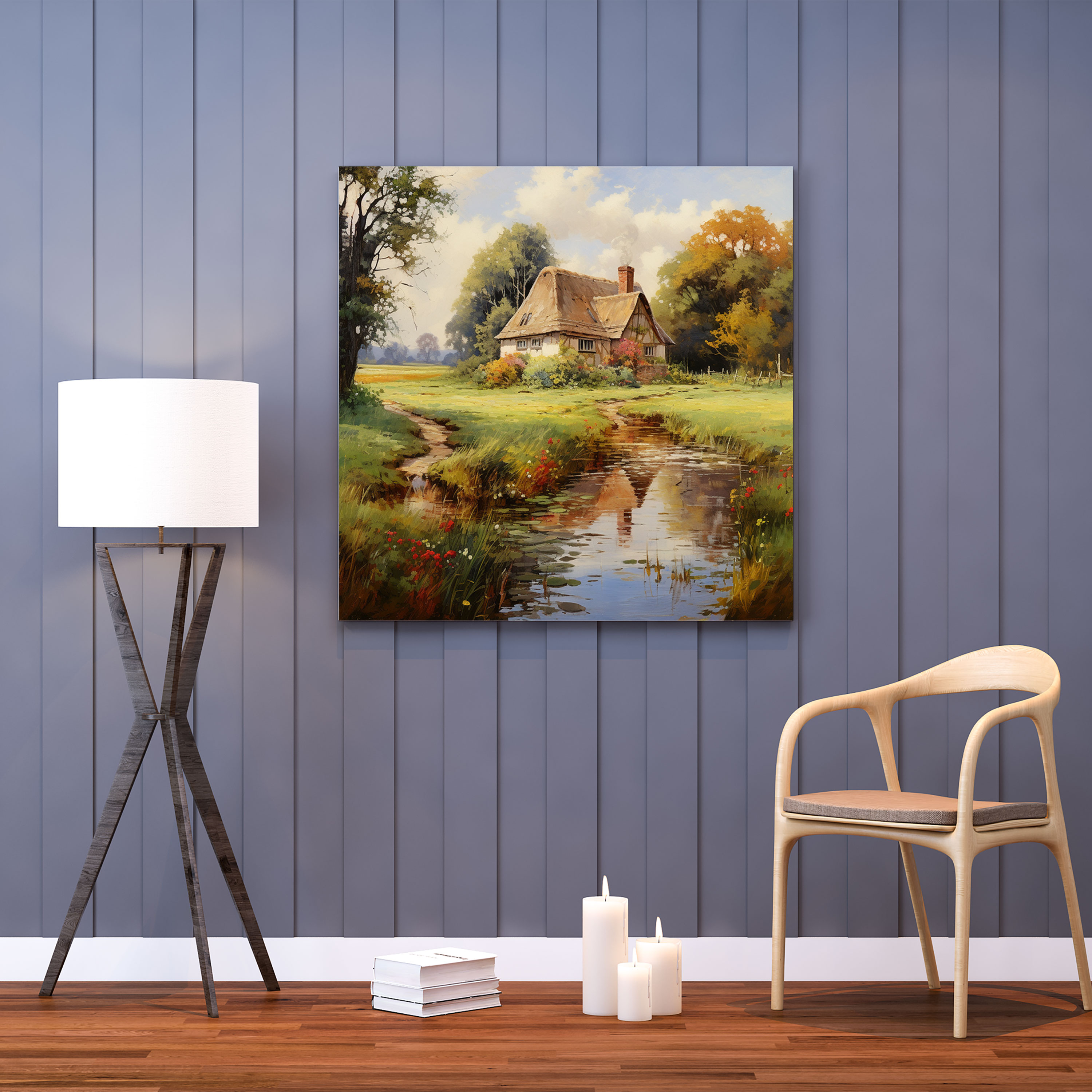 Classic Canvas Print - Serene Cottage - Classic, Canvas Print, Canvas Wall Art, Vintage