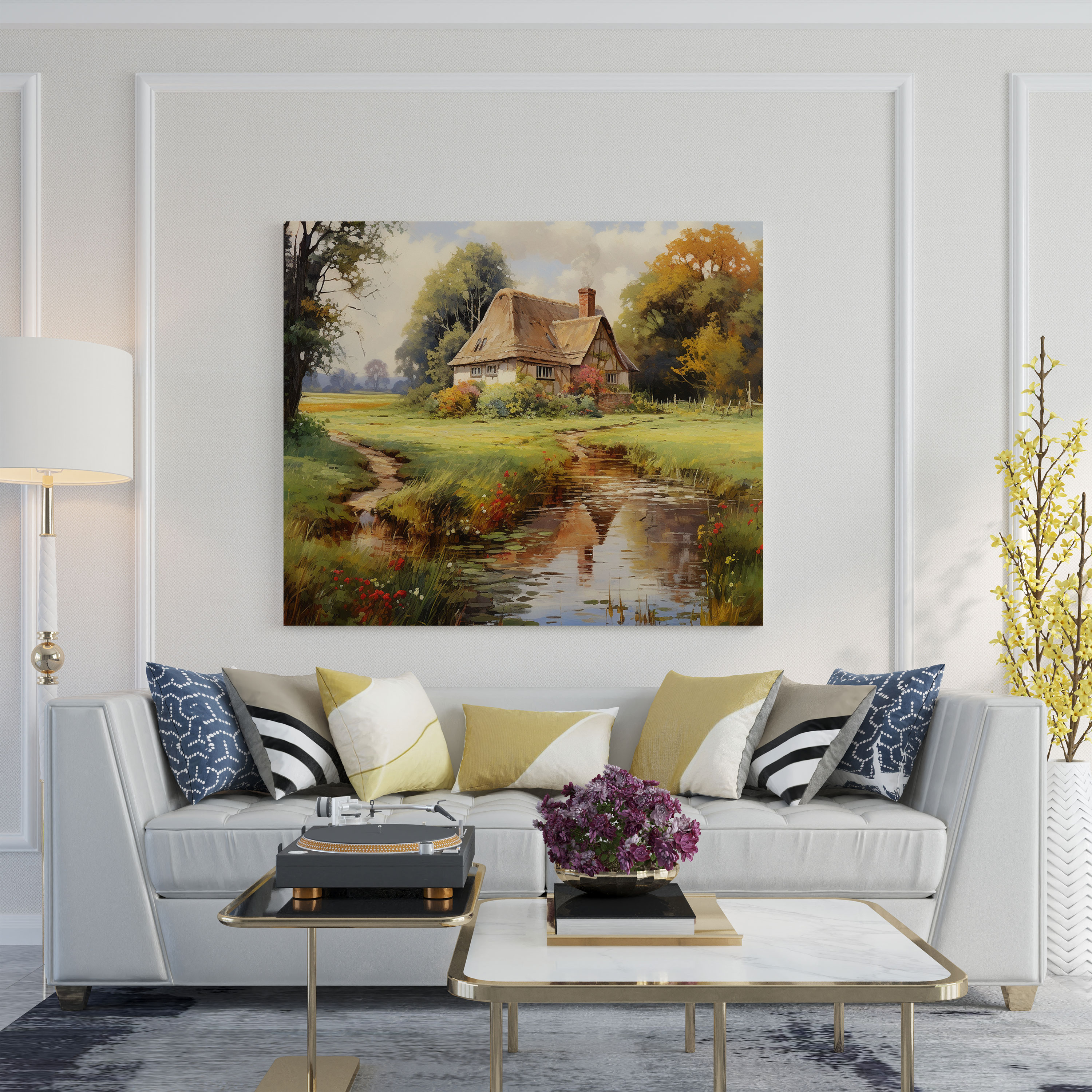 Classic Canvas Print - Serene Cottage - Classic, Canvas Print, Canvas Wall Art, Vintage
