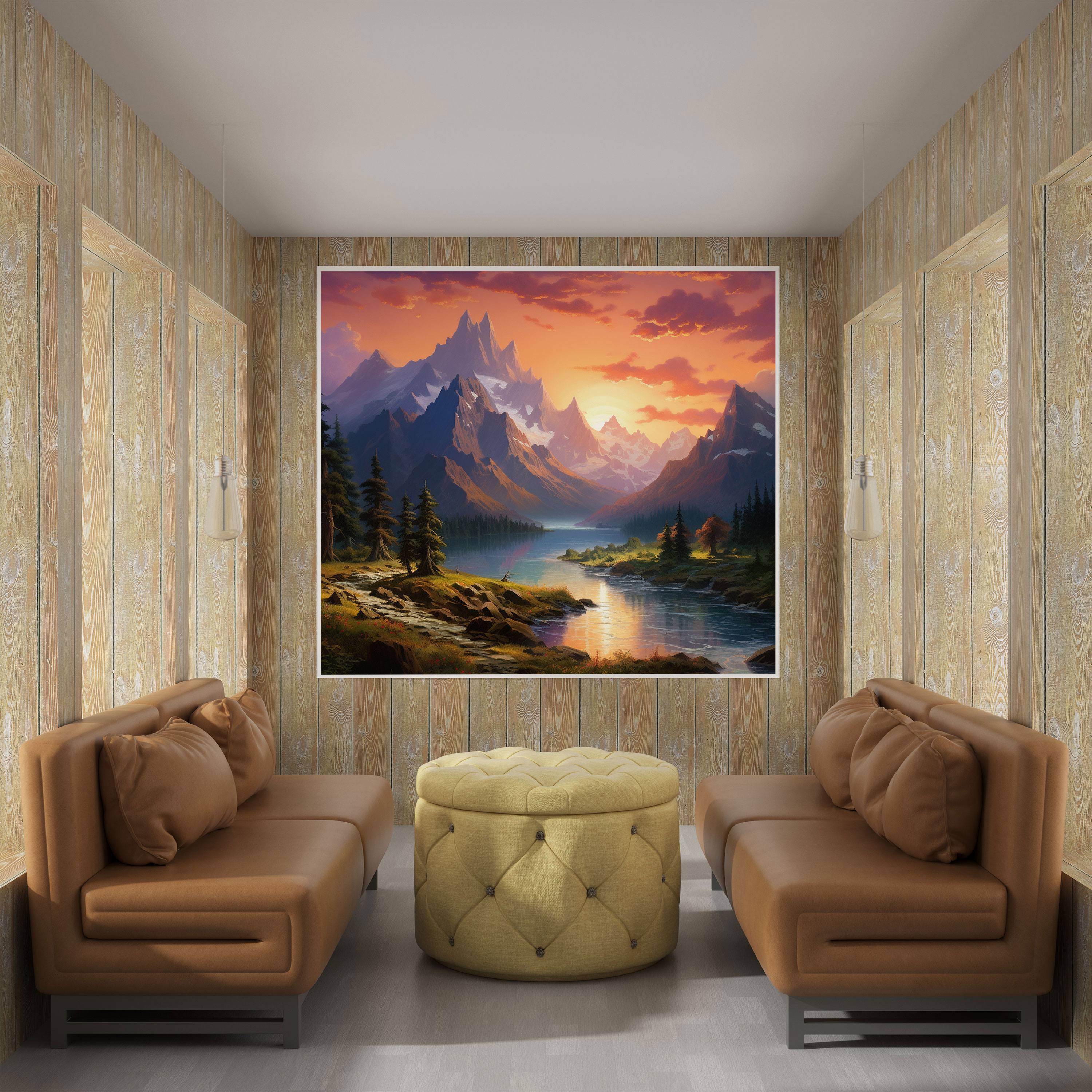Classic Wall Art - Majestic Mountain - Classic, Classic, Canvas Print, Wall Art