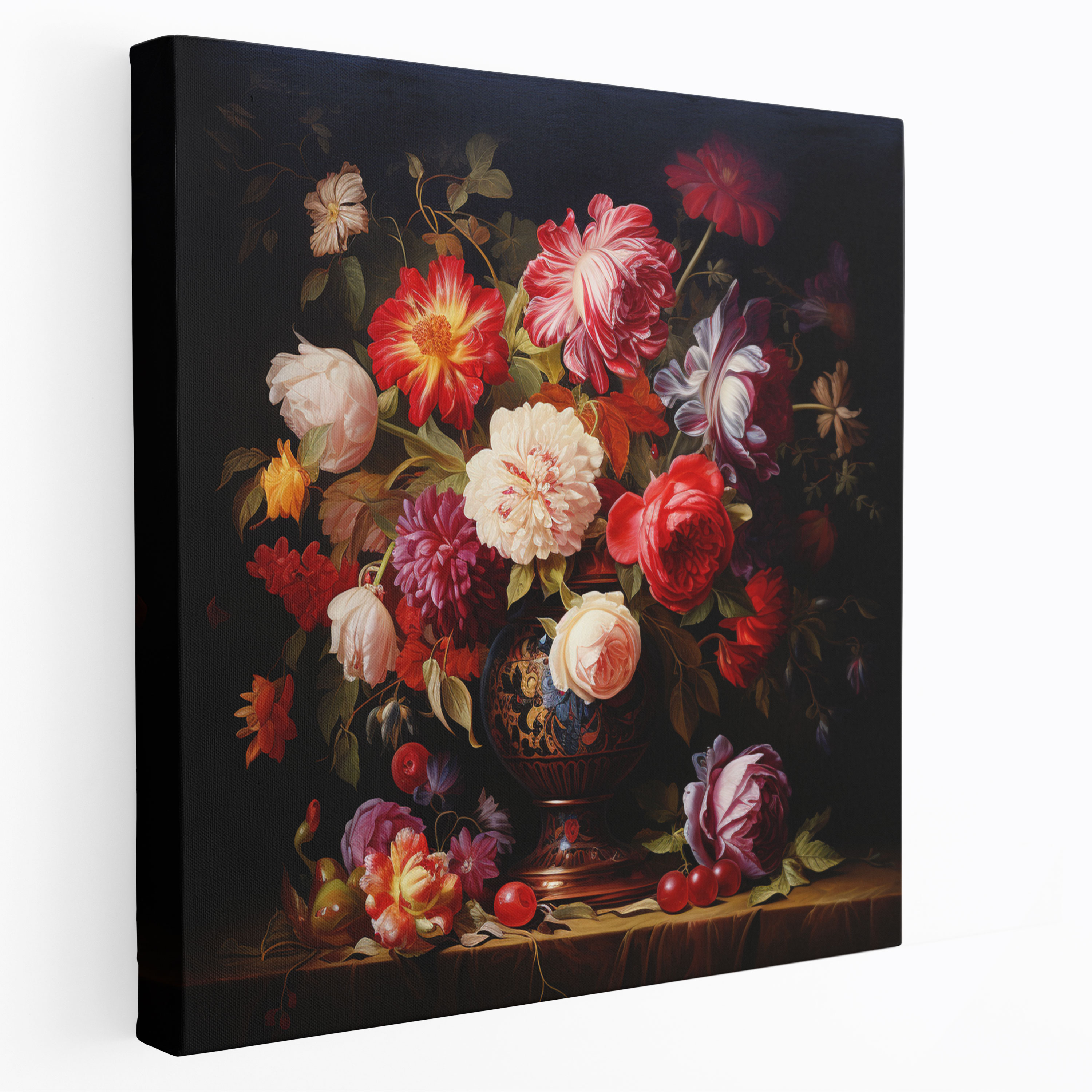 Classic Flowers Canvas Print - Classic, Canvas, Classic, Oil Painting