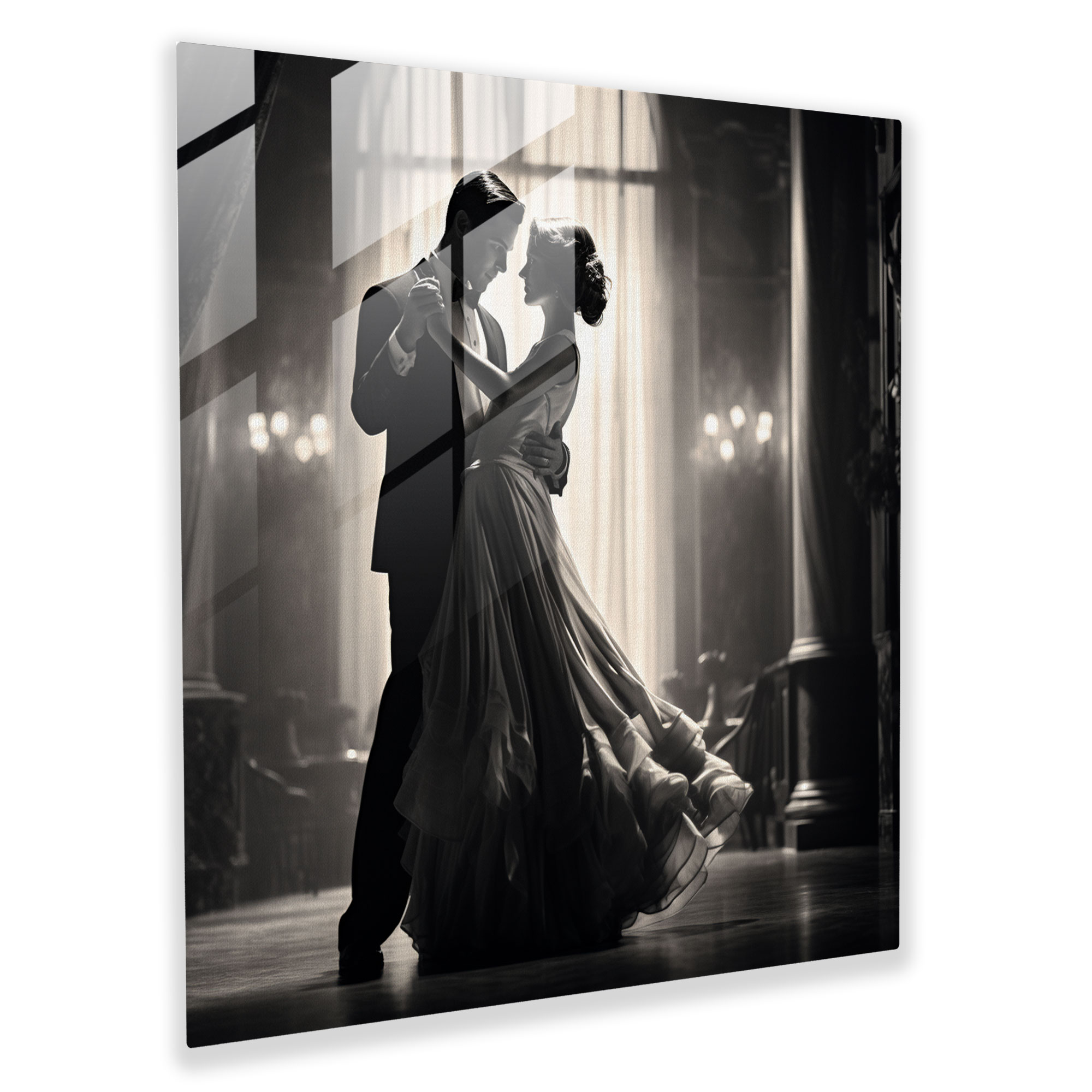 Timeless Romance Glass Print - Classic, Glass Print, Home Decoration, Modern Art