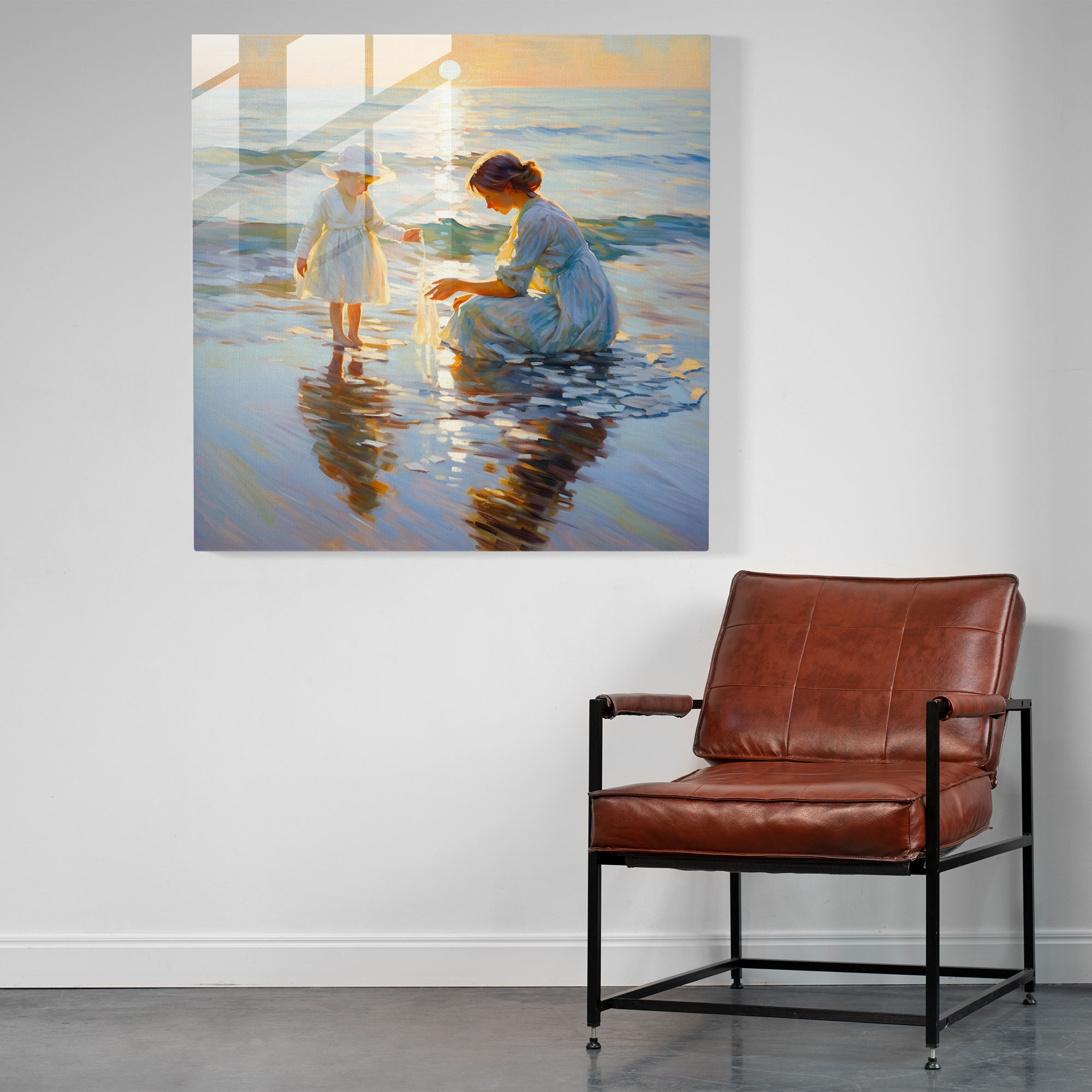 Seaside Serenity Glass Print - Classic, Modern Art, Glass Print, Seaside Serenity