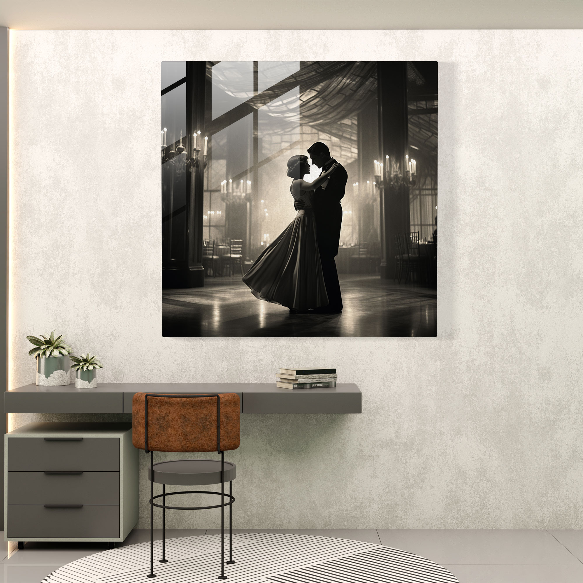 Classic Ballroom Glass Print - Classic, Wall Decoration, Classic, Glass Wall Art