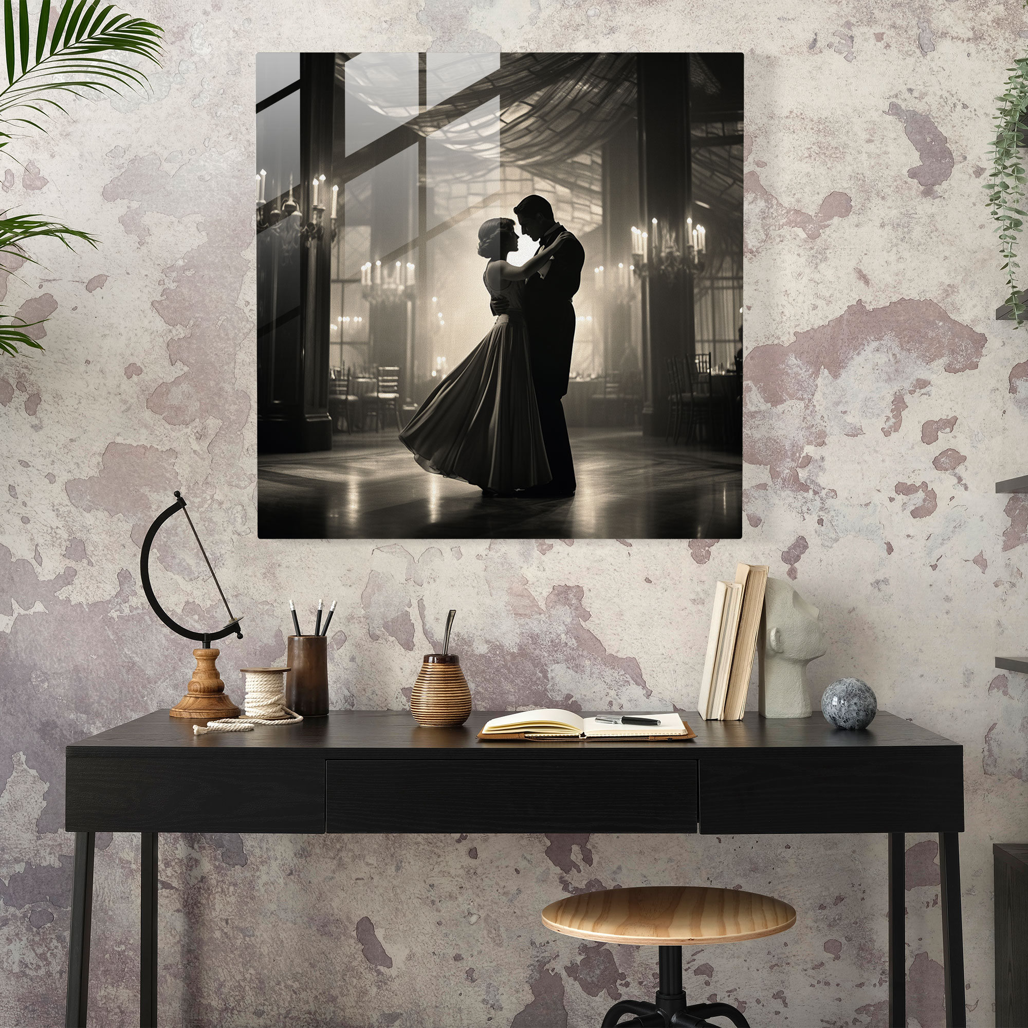 Classic Ballroom Glass Print - Classic, Wall Decoration, Classic, Glass Wall Art