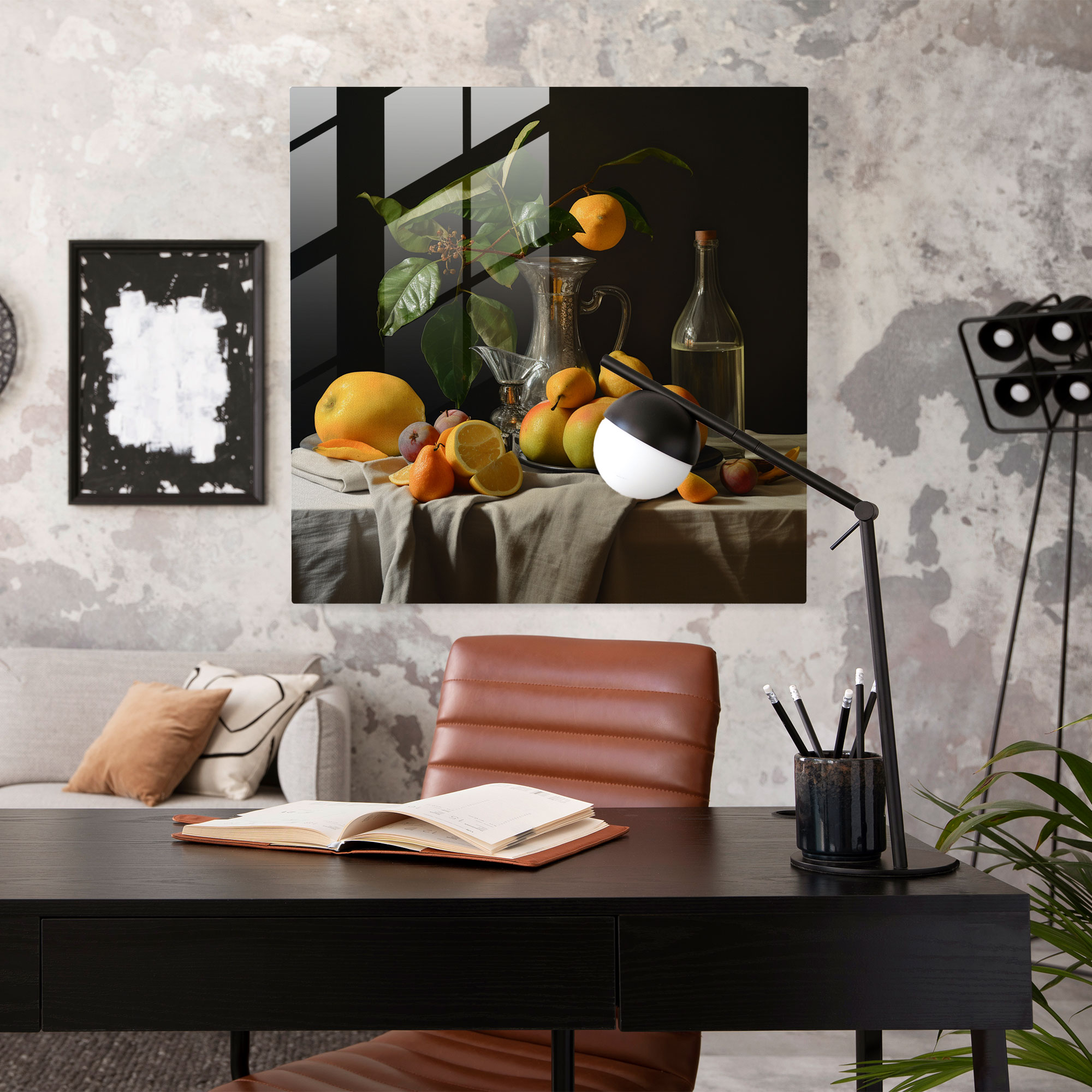 Classic Still Life Glass Print - Classic, Fruit, Glass Art, Classic