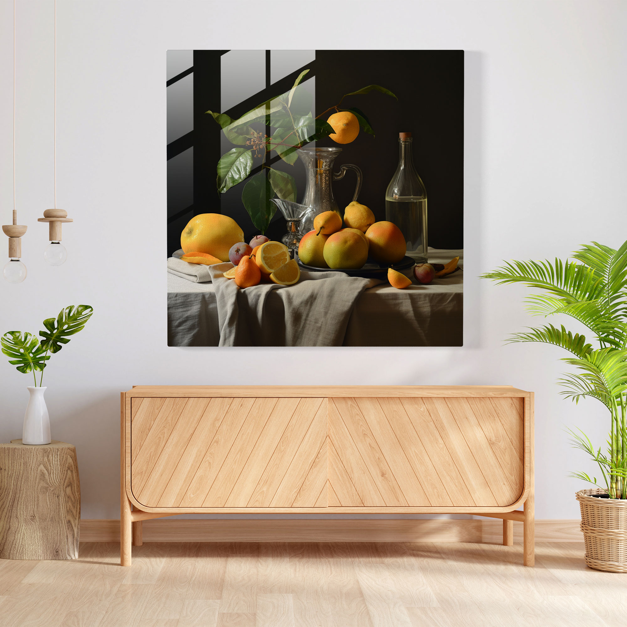 Classic Still Life Glass Print - Classic, Fruit, Glass Art, Classic