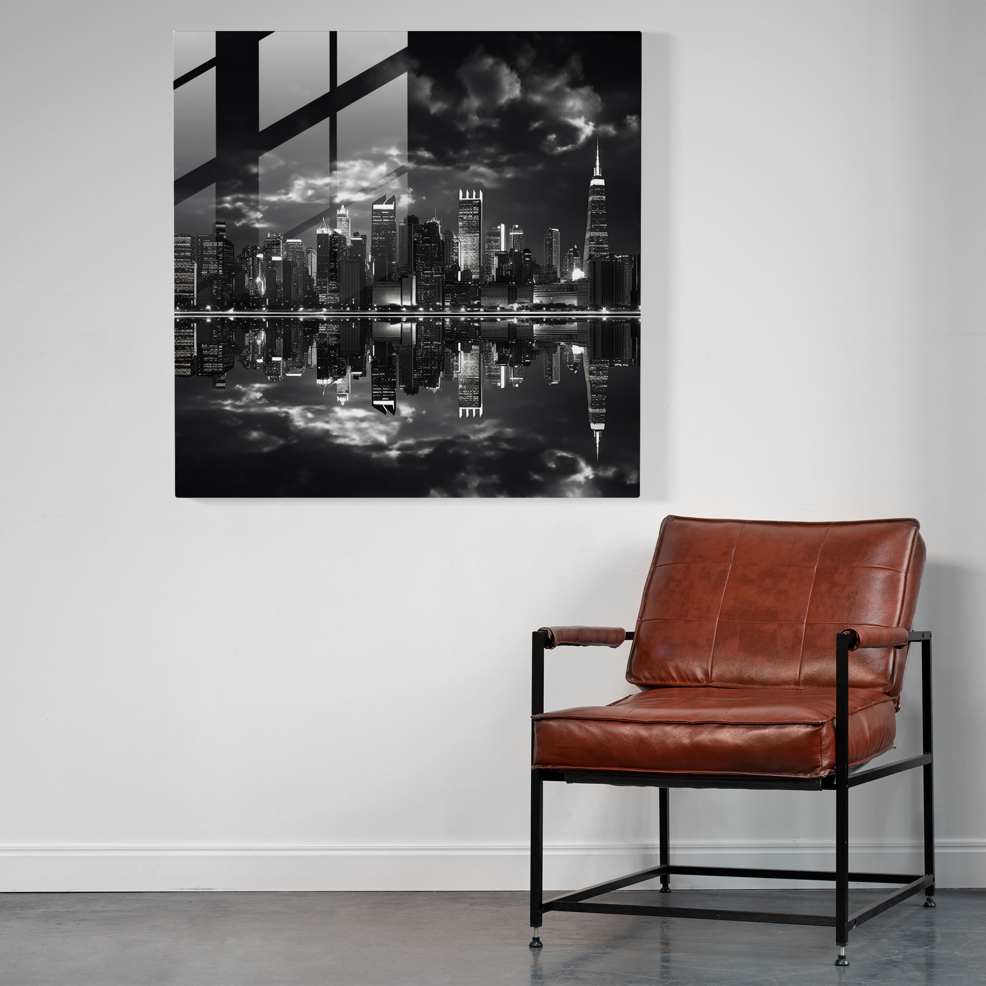 Classic City Skyline Glass Print - Classic, Glass Wall Art, Classic, Home Decoration