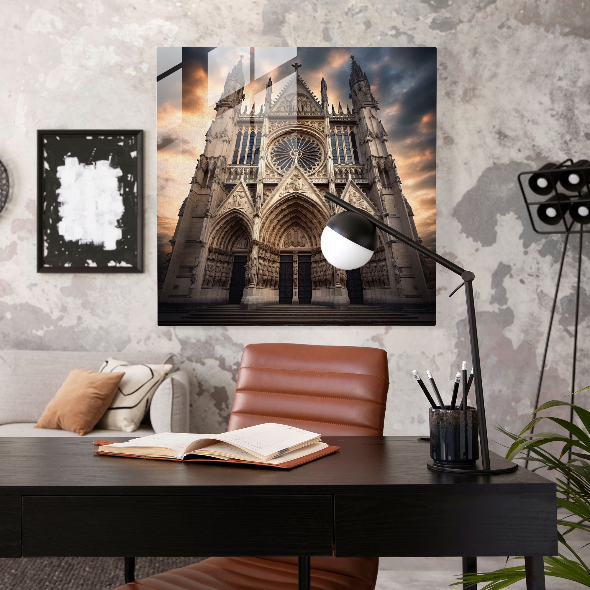 Classic Cathedral Glass Print - Classic, Wall Decoration, Cathedral, Splendor